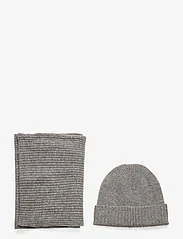 GANT - BEANIE SCARF GIFT SET - winterschals - grey melange - 1