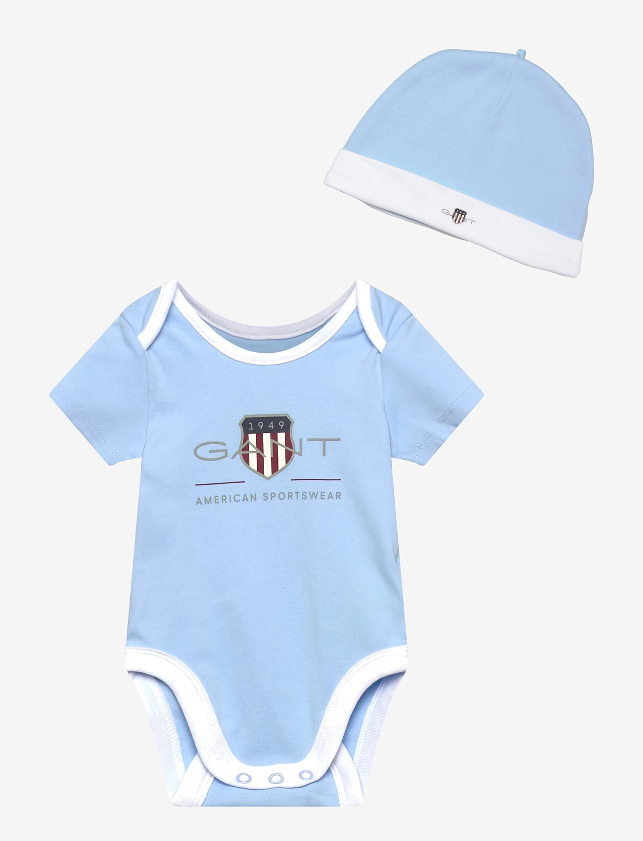 Gant Kids - SS Romper and Hat Set - sets mit body - sky blue - 0