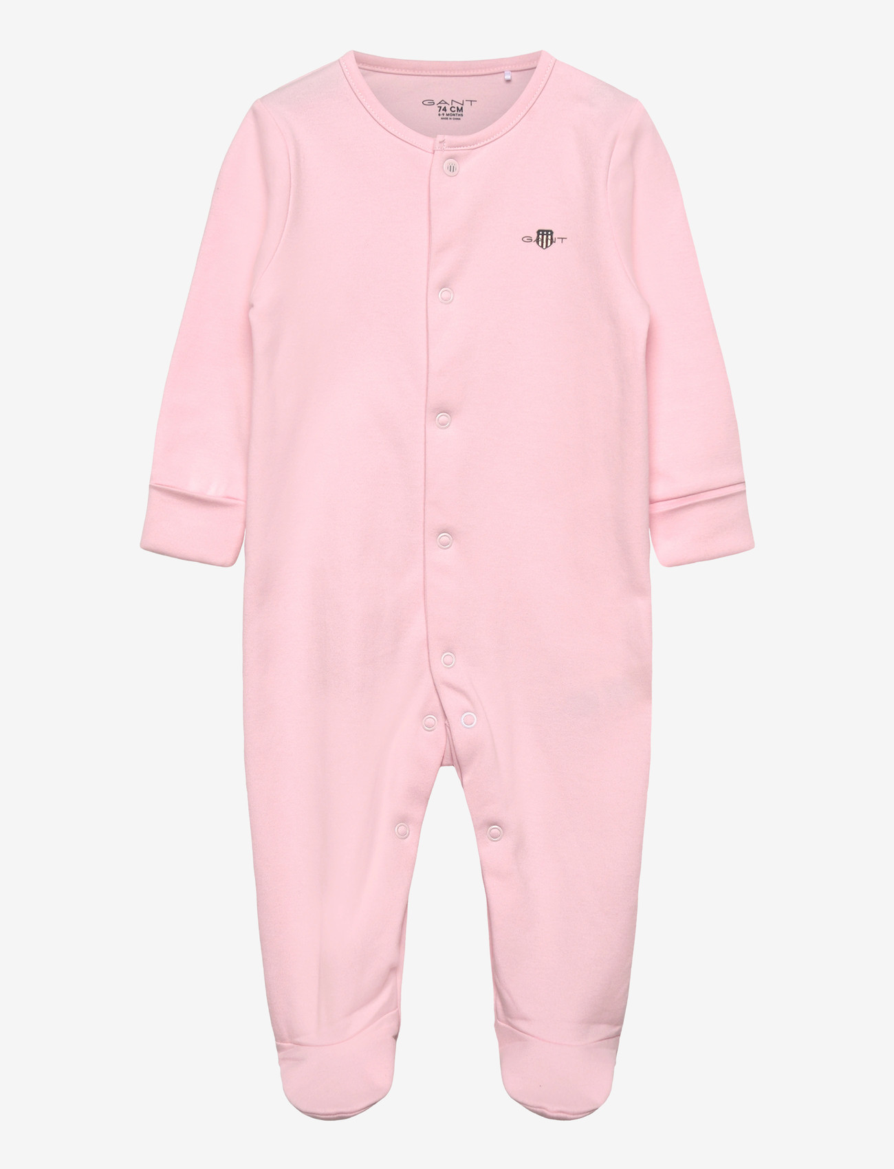 Gant Kids - Shield LS Romper - długi rękaw - light pink - 0