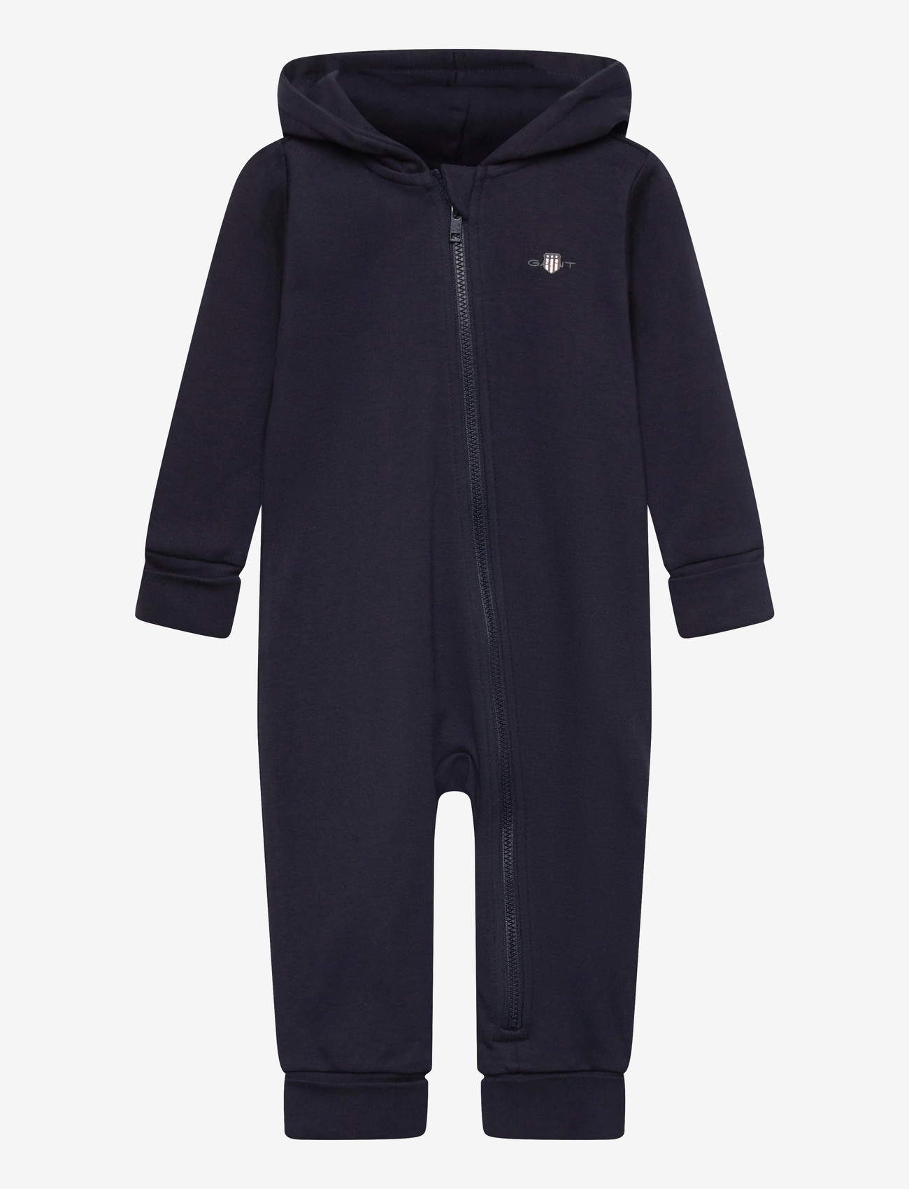 Gant Kids - LS Hooded Sleepsuit - magamiskombinesoonid - evening blue - 0