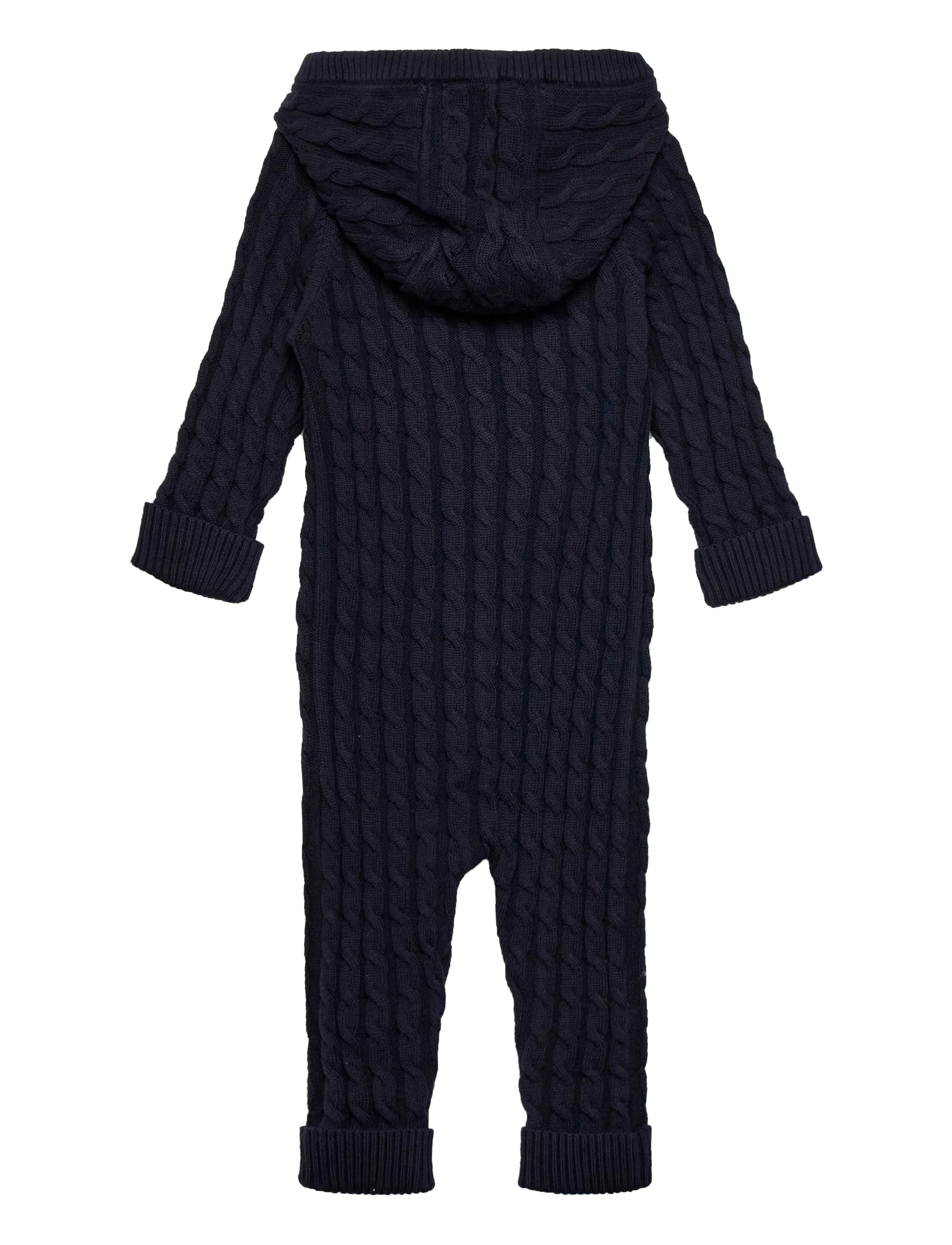 Gant Kids - Shield Cableknit LS Hooded Romper - kombinesoonid - evening blue - 1