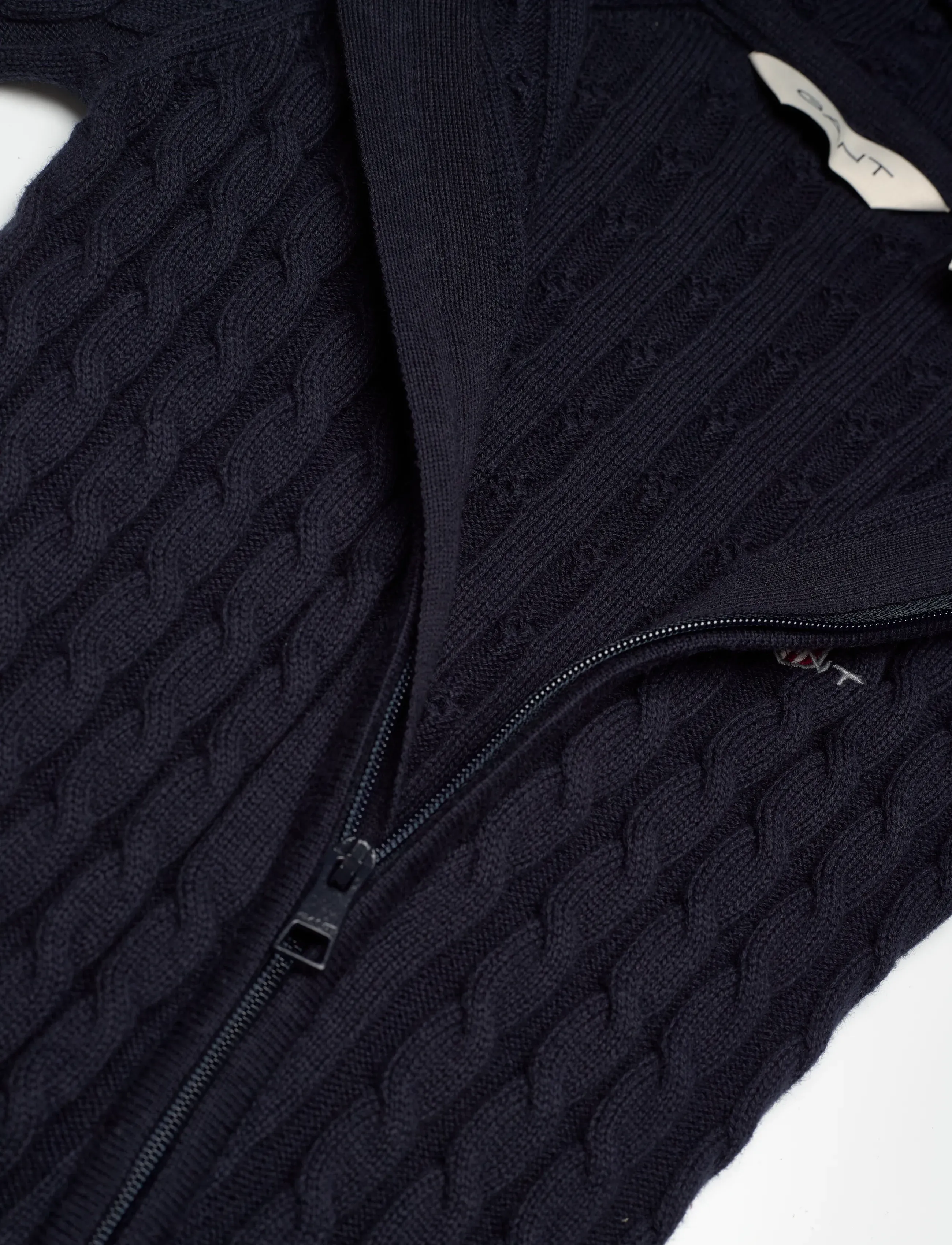Gant Kids - Shield Cableknit LS Hooded Romper - byxdress - evening blue - 2