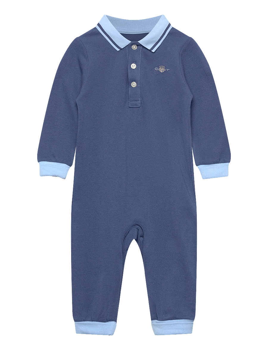 Gant Kids - Polo Collar Romper - osta vanuse järgi - salty sea - 0