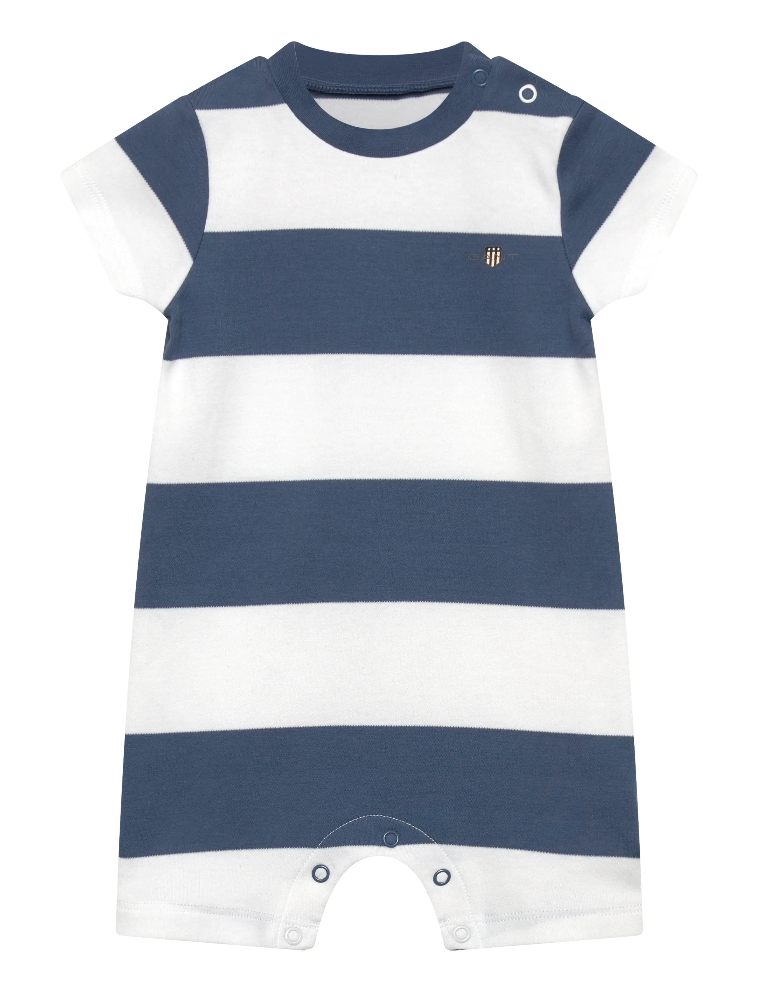 Gant Kids Striped Ss Romper, 98, Blue > Jumpsuits, Børn