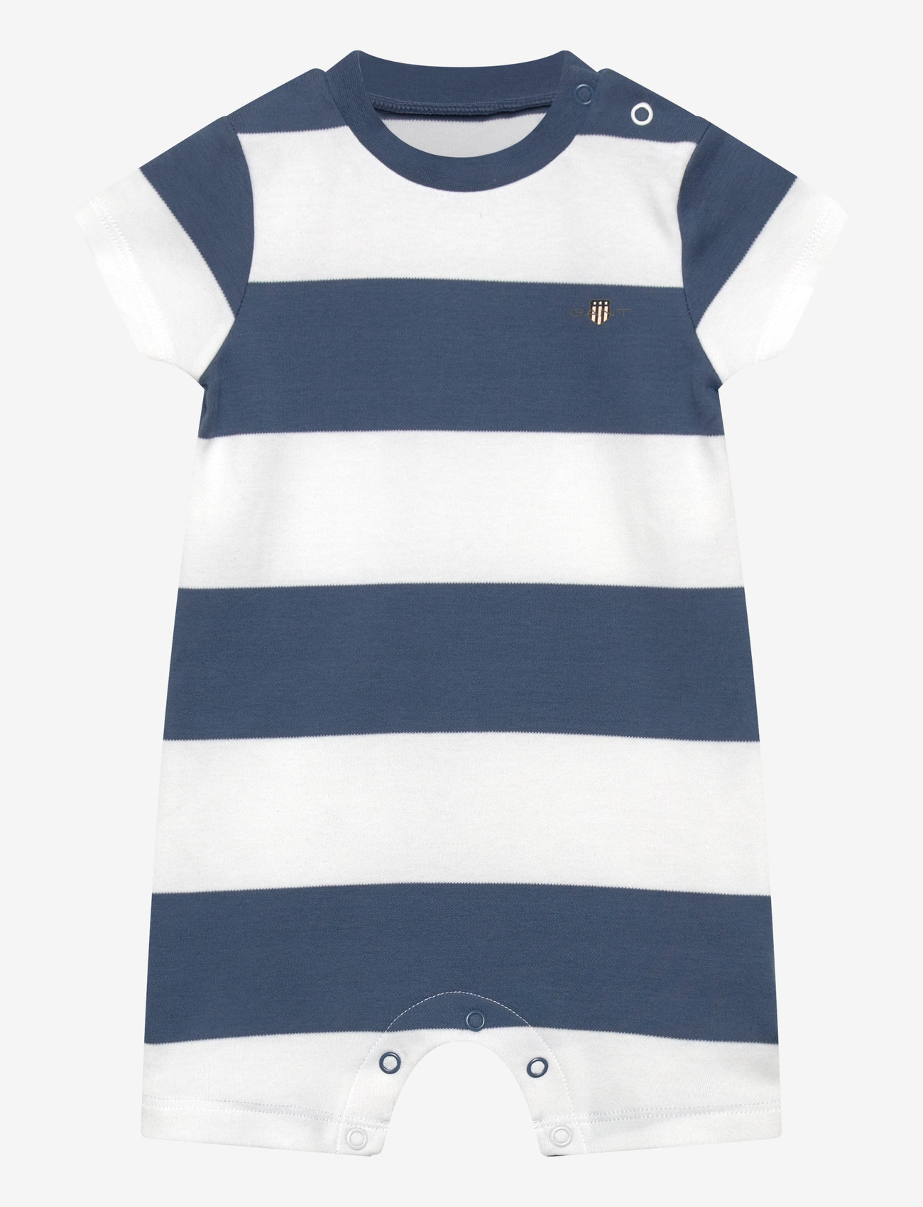 Gant Kids - Striped SS Romper - buksedragter - salty sea - 0