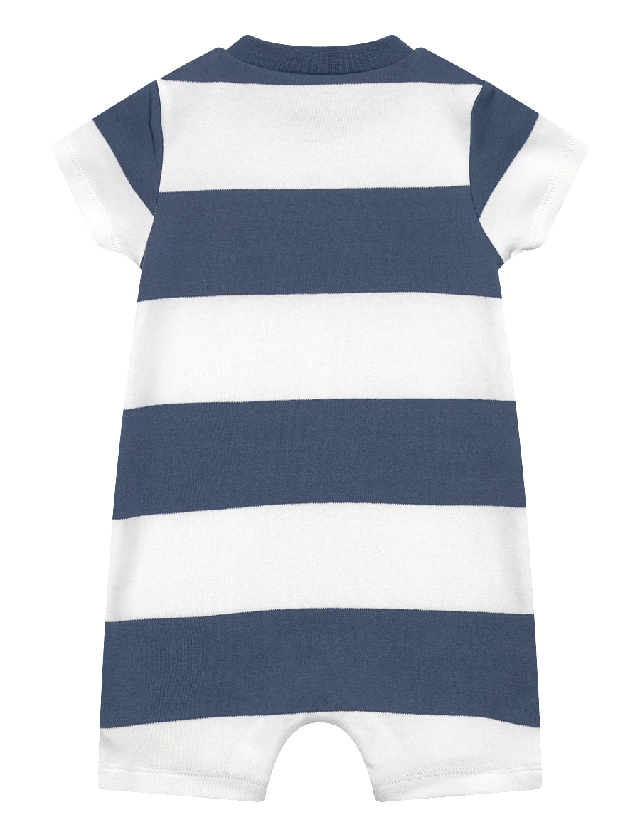 Gant Kids - Striped SS Romper - jumpsuits - salty sea - 1
