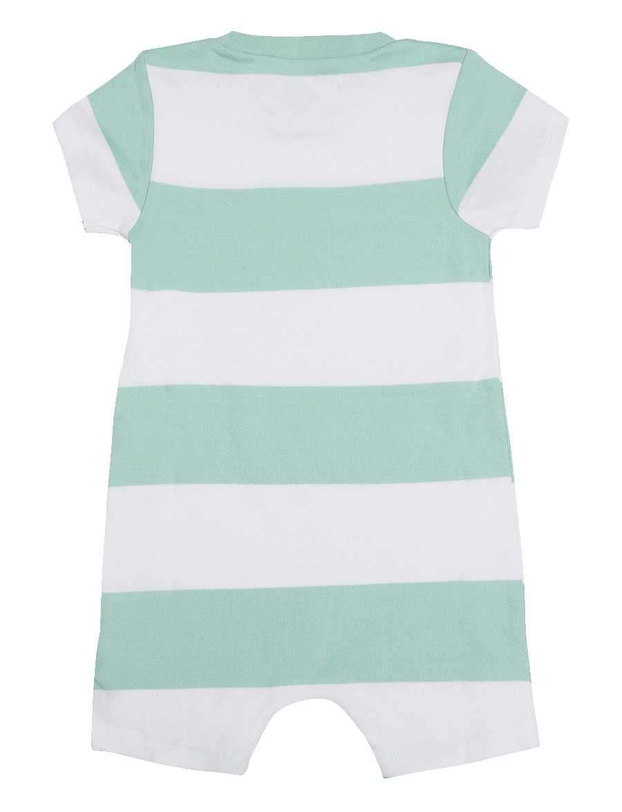 Gant Kids - Striped SS Romper - buksedragter - washed turquoise - 1
