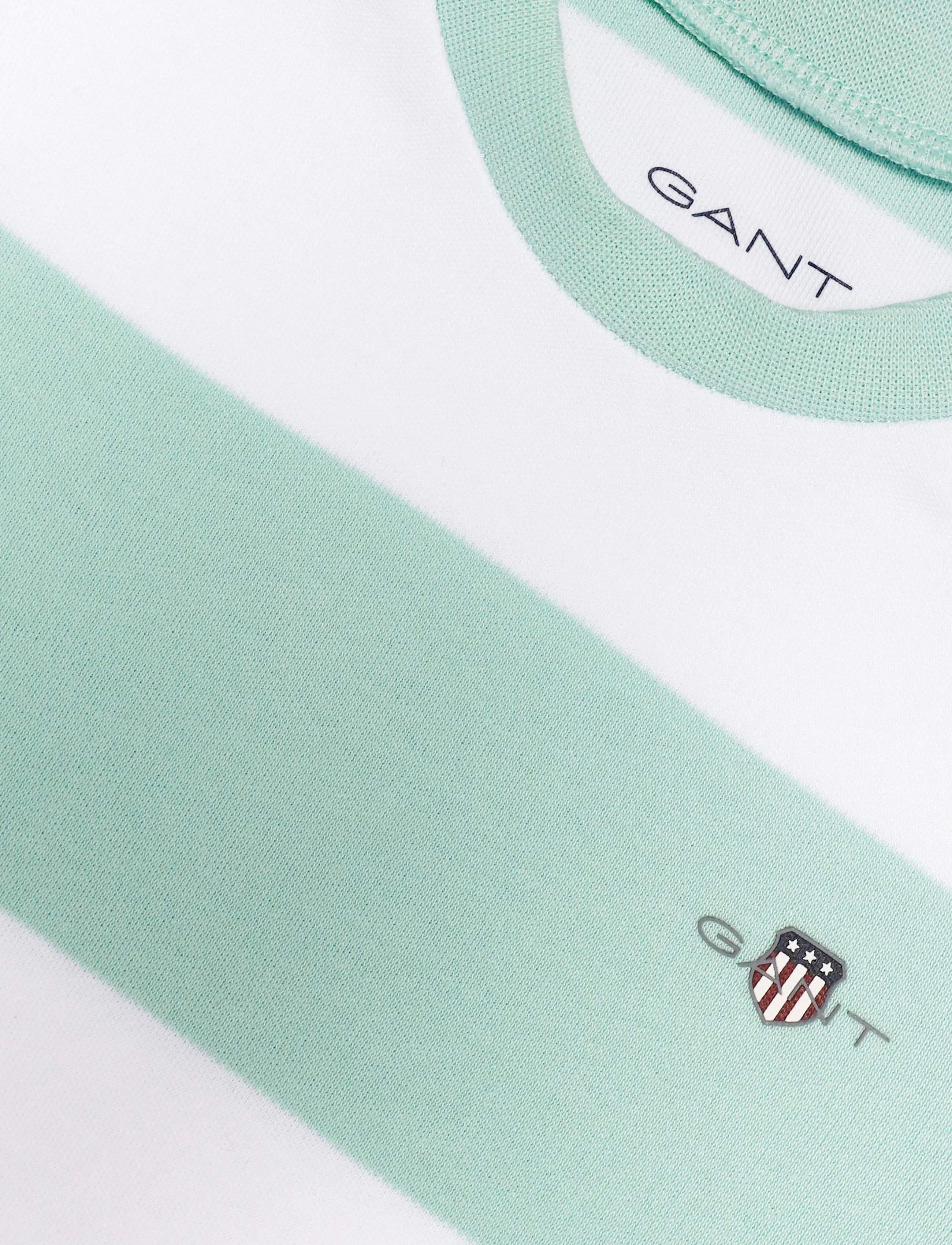 Gant Kids - Striped SS Romper - buksedragter - washed turquoise - 2