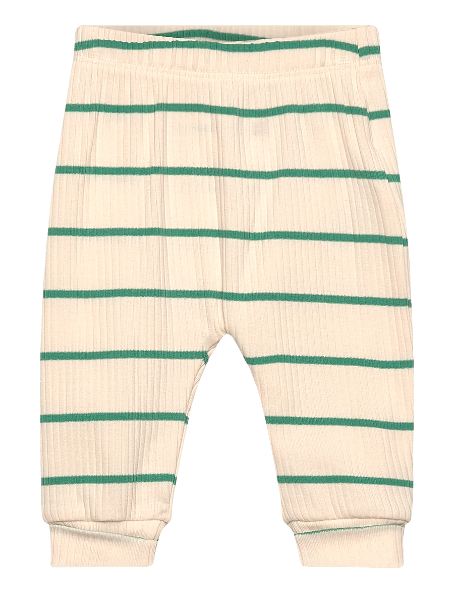 Gant Kids - Crew and Striped Legging Set - set med långärmad t-shirt - early green - 2