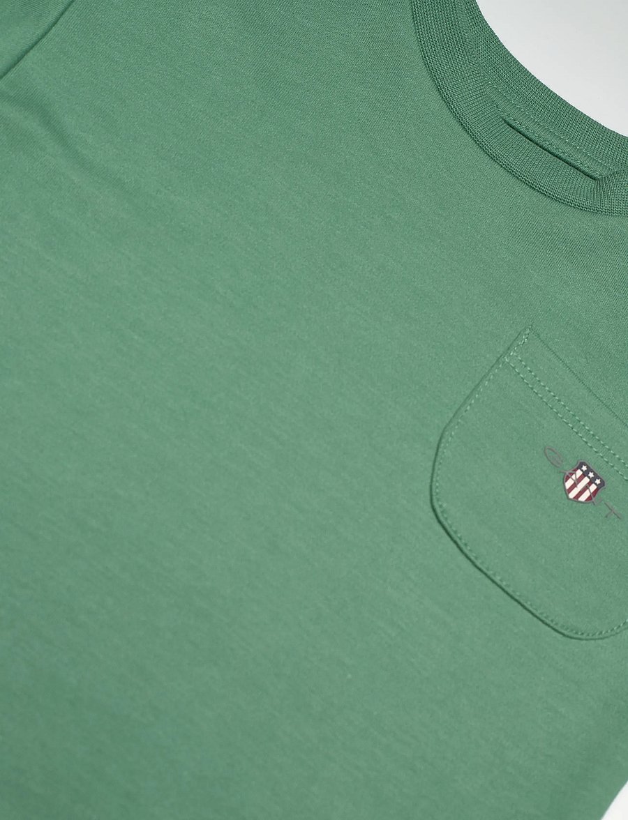 Gant Kids - Crew and Striped Legging Set - set med långärmad t-shirt - early green - 4