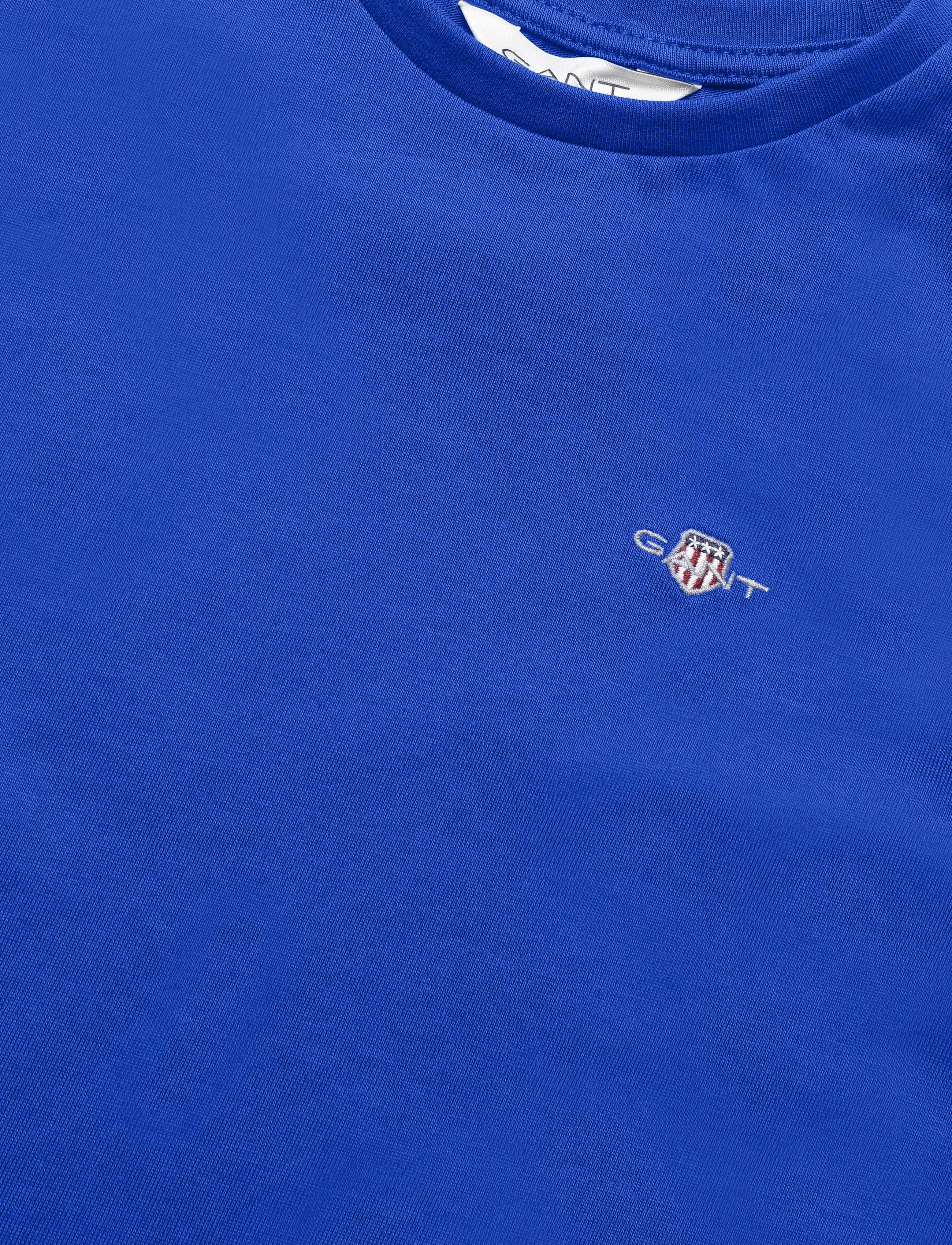 Gant Kids - Shield SS T-Shirt - short-sleeved t-shirts - crisp blue - 2