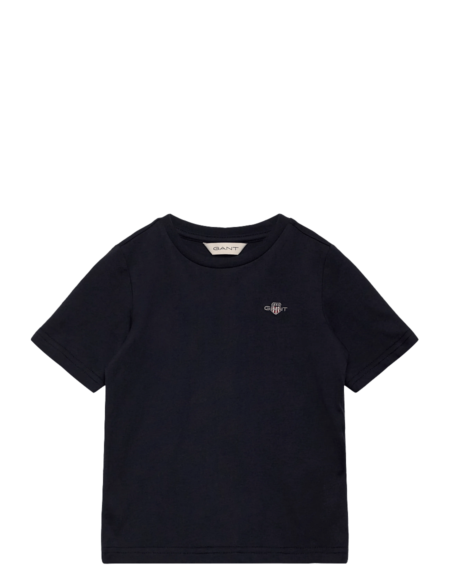 Gant Kids - Shield SS T-Shirt - kortærmede t-shirts - evening blue - 0