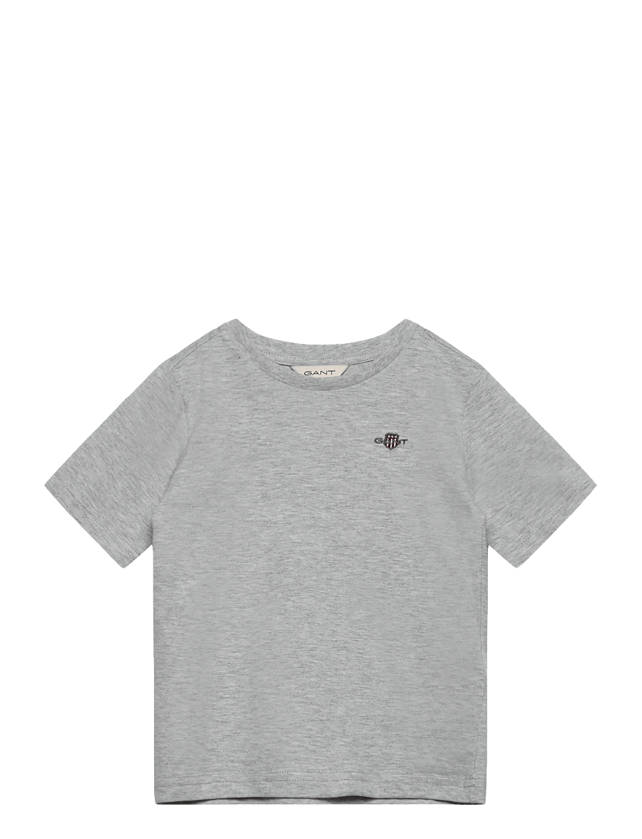 Gant Kids - Shield SS T-Shirt - kurzärmelige - grey melange - 0