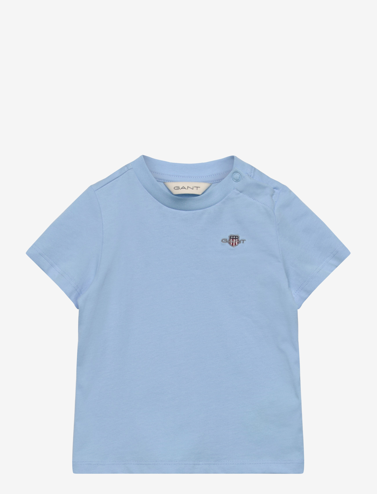 Gant Kids - Shield SS T-Shirt - kortærmede t-shirts - sky blue - 0
