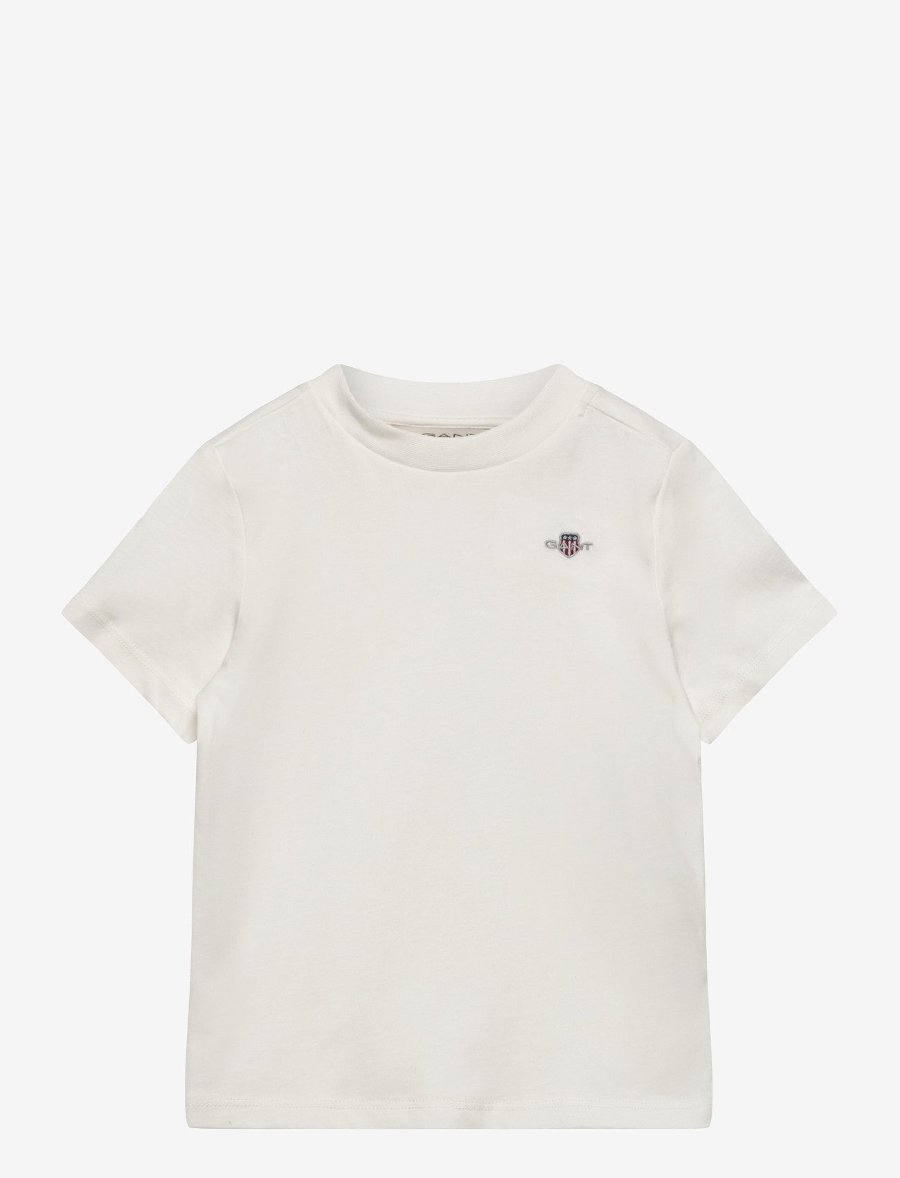 Gant Kids - Shield SS T-Shirt - kortærmede t-shirts - white - 0