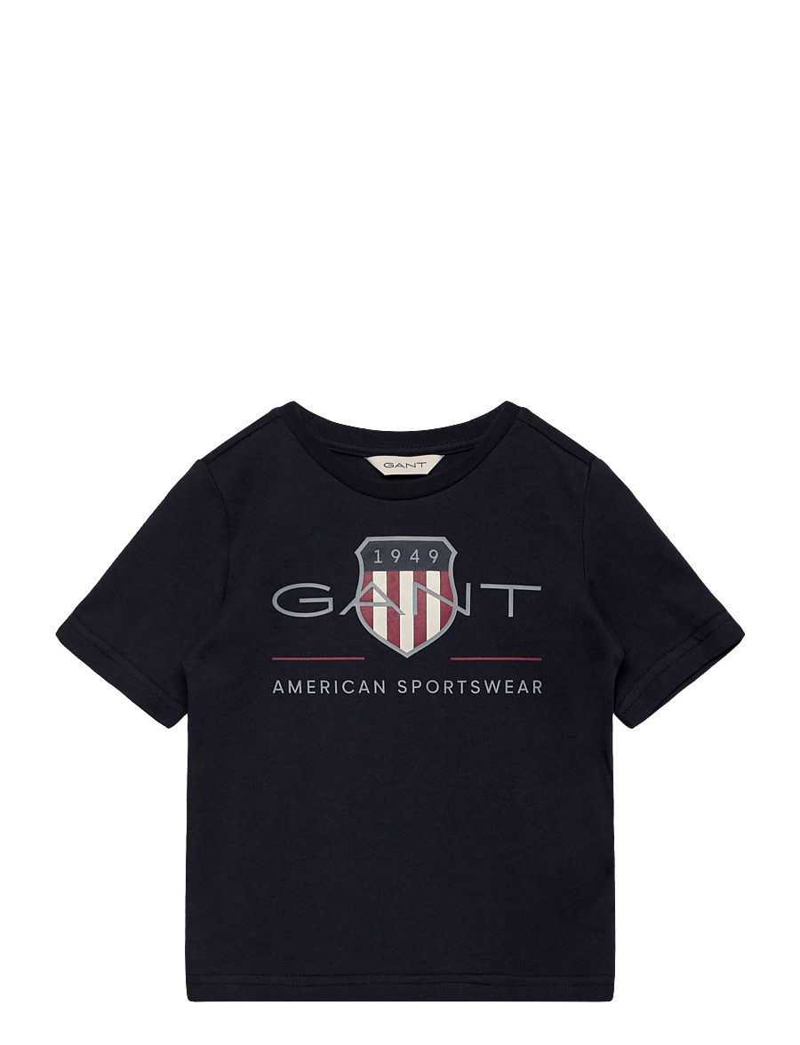 Gant Kids - Archive Shield SS T-Shirt - marškinėliai trumpomis rankovėmis - evening blue - 0