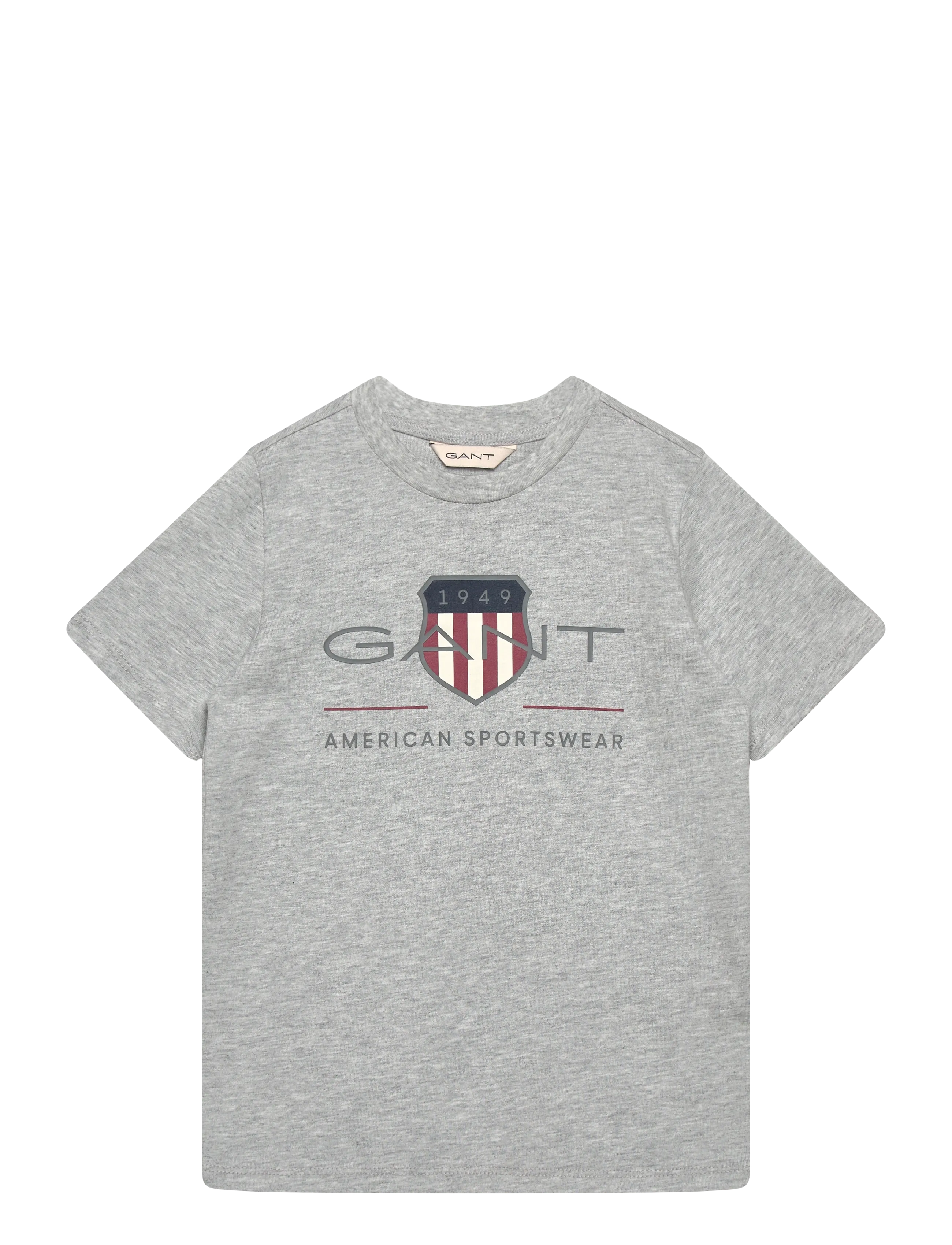 Gant Kids Archive Shield SS T-Shirt - Oberteile & T-Shirts - GREY MELANGE / grey