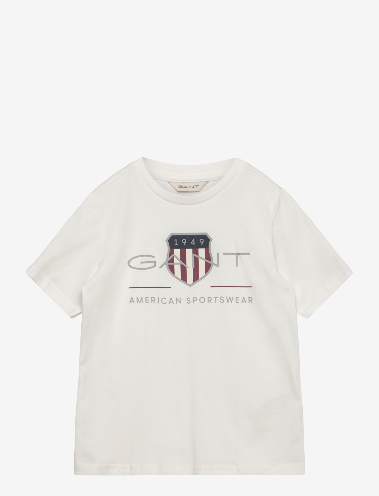 Gant Kids - Archive Shield SS T-Shirt - kortærmede t-shirts - white - 0