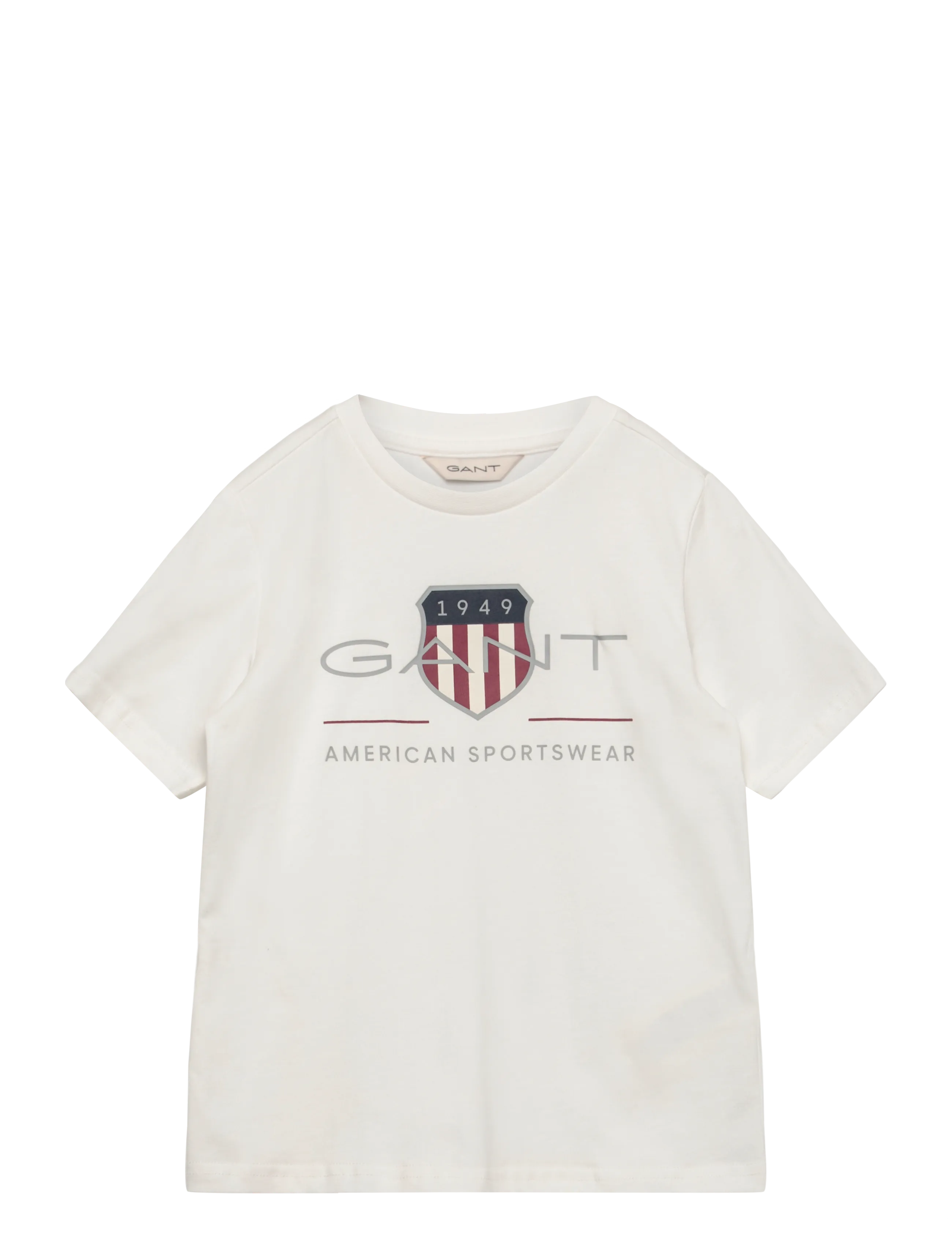 Gant Kids Archive Shield SS T-Shirt - Yläosat - WHITE / white