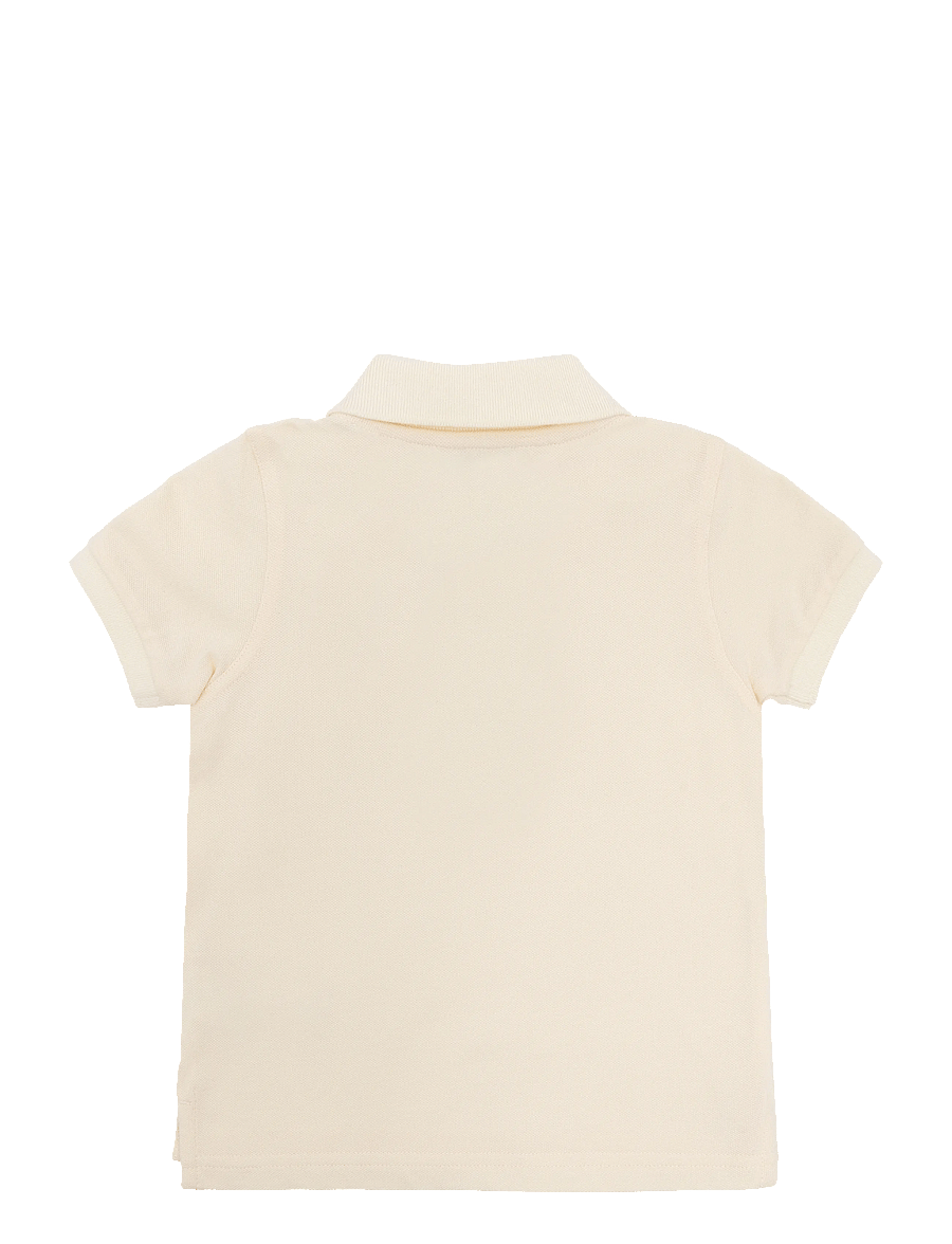 Gant Kids - Shield Pique SS Polo Shirt - kortærmede poloer - creamed white - 1