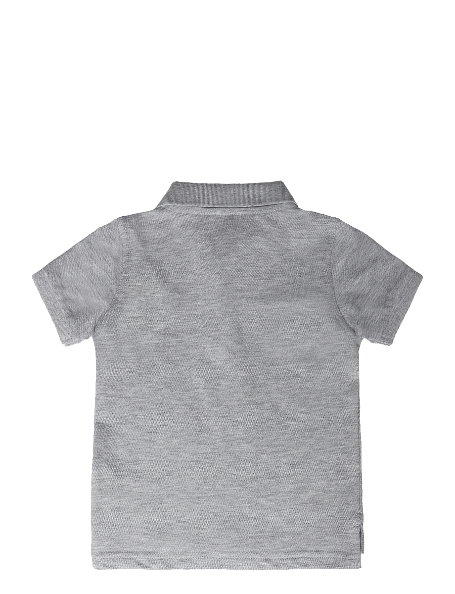 Gant Kids - Shield Pique SS Polo Shirt - kortærmede poloer - grey melange - 1