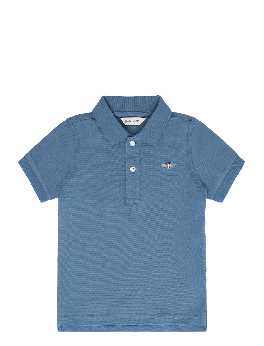 Gant Kids - Shield Pique SS Polo Shirt - kurzärmelig - salty sea - 0