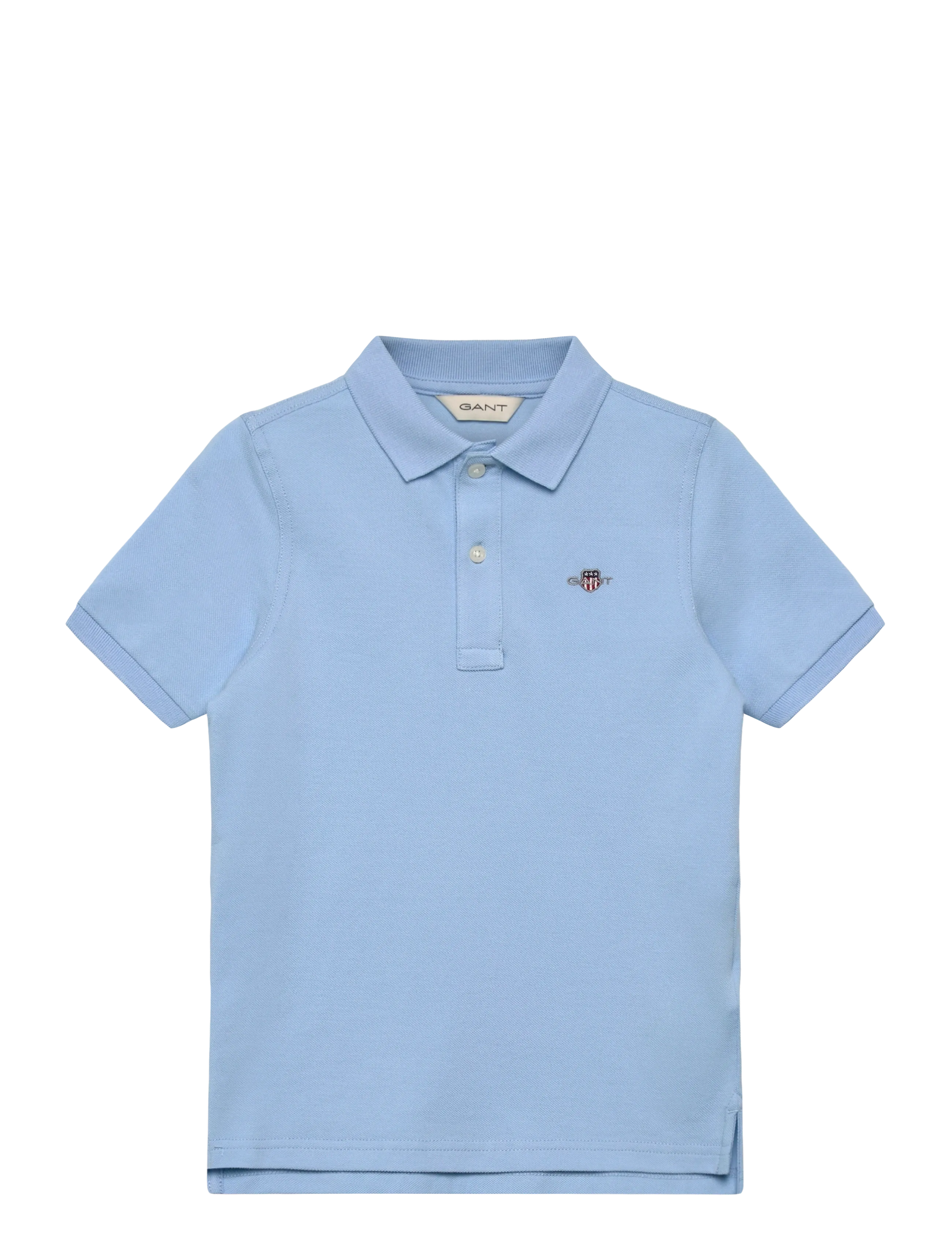 Gant Kids Shield Pique SS Polo Shirt - Basplagg - SKY BLUE / blue