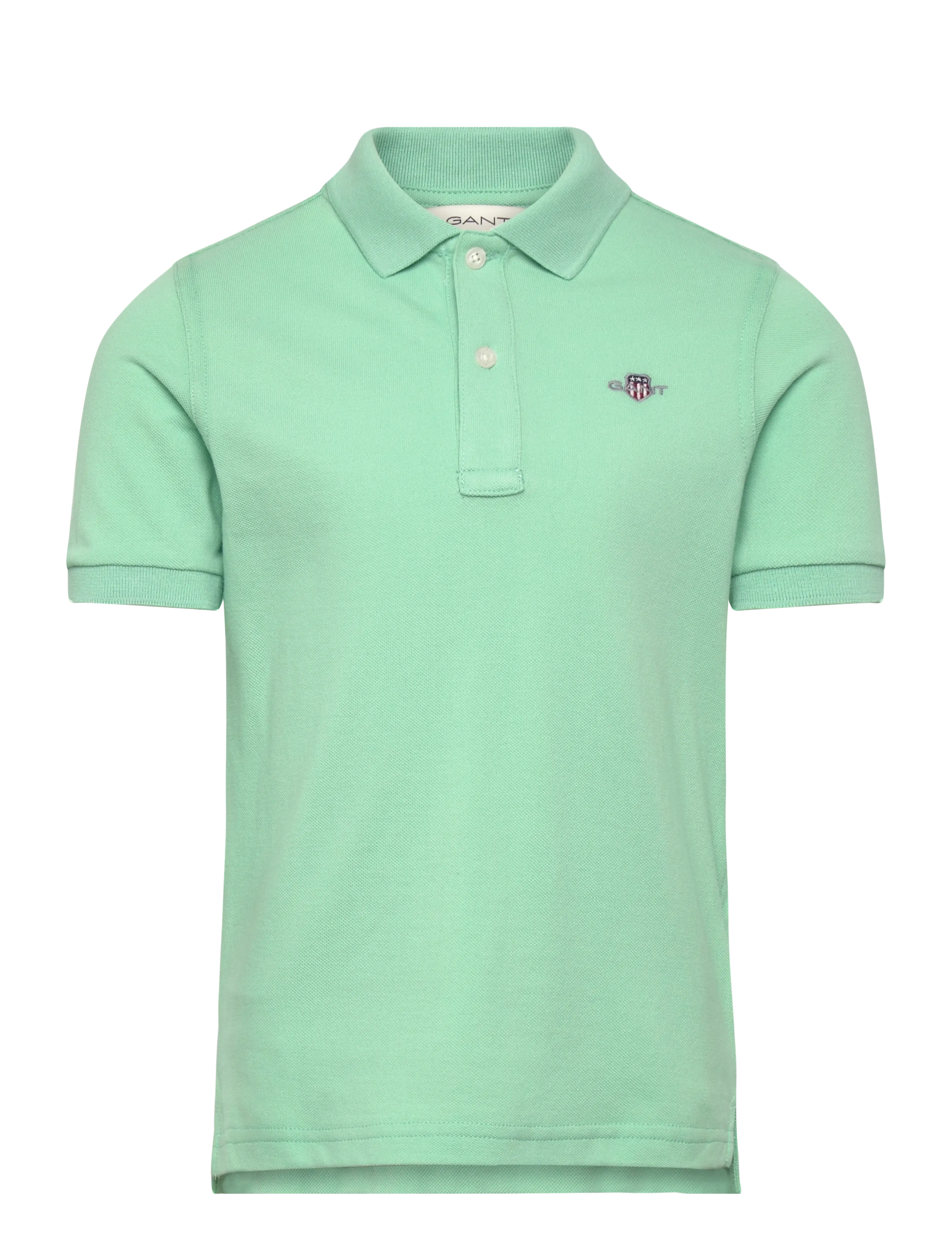 Gant Kids Shield Pique SS Polo Shirt - Kupuj według rozmiaru - WASHED TURQUOISE / green