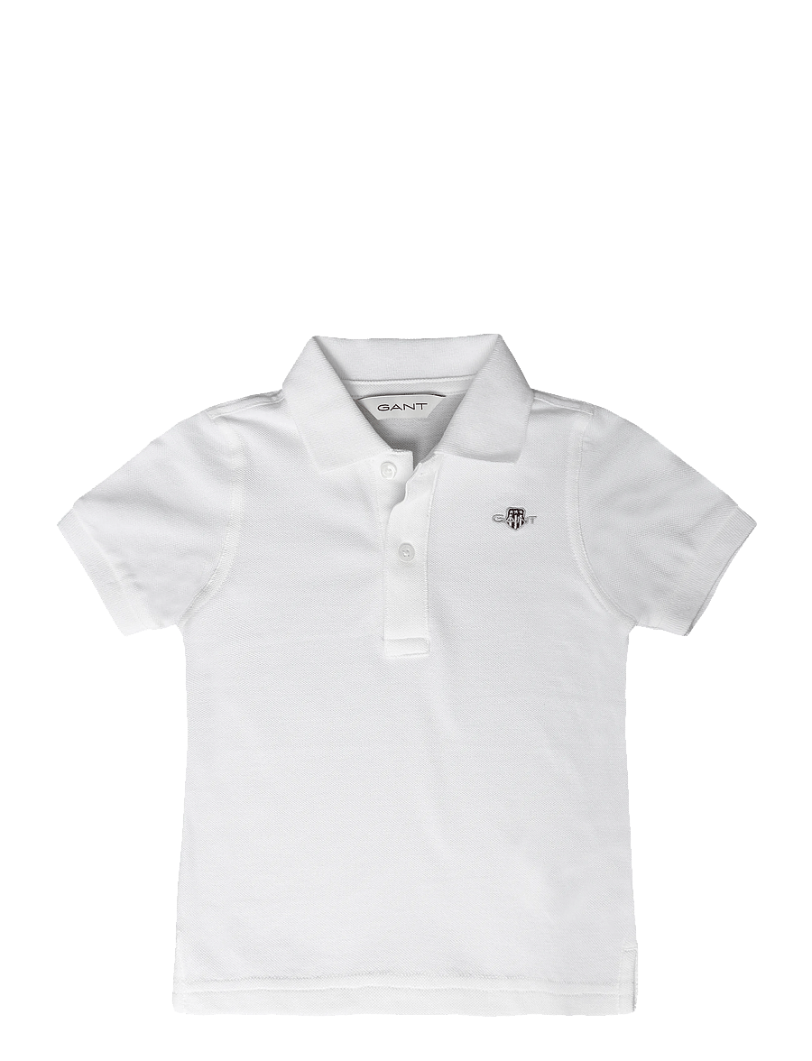 Gant Kids - Shield Pique SS Polo Shirt - lühikeste varrukatega polod - white - 0