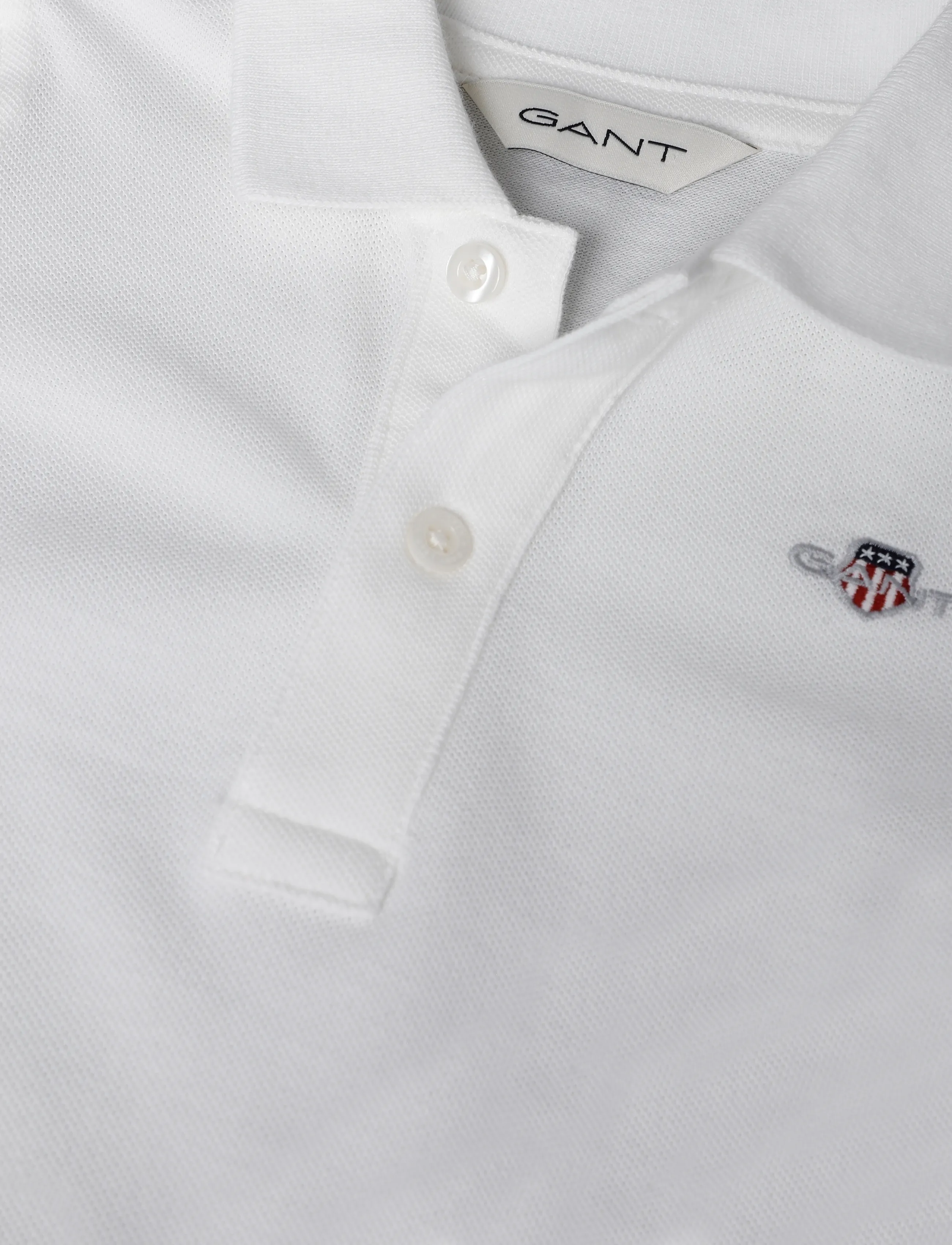 Gant Kids - Shield Pique SS Polo Shirt - kurzärmelig - white - 2