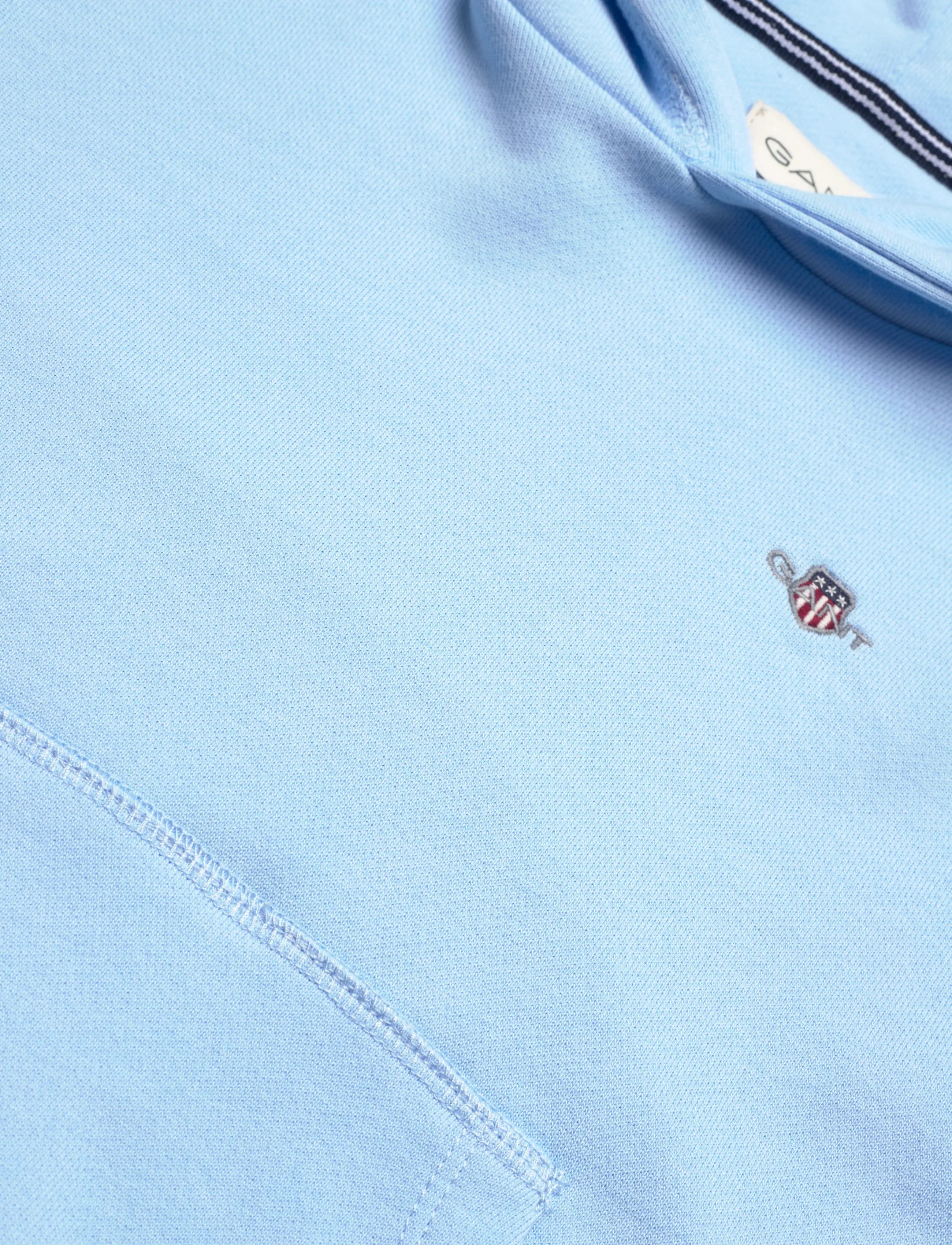 Gant Kids - Shield Hoodie - autumn clothing - sky blue - 2