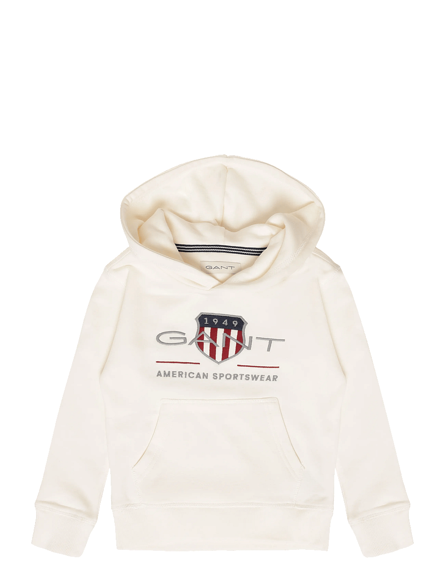Gant Kids - Archive Shield Hoodie - hættetrøjer - eggshell - 0