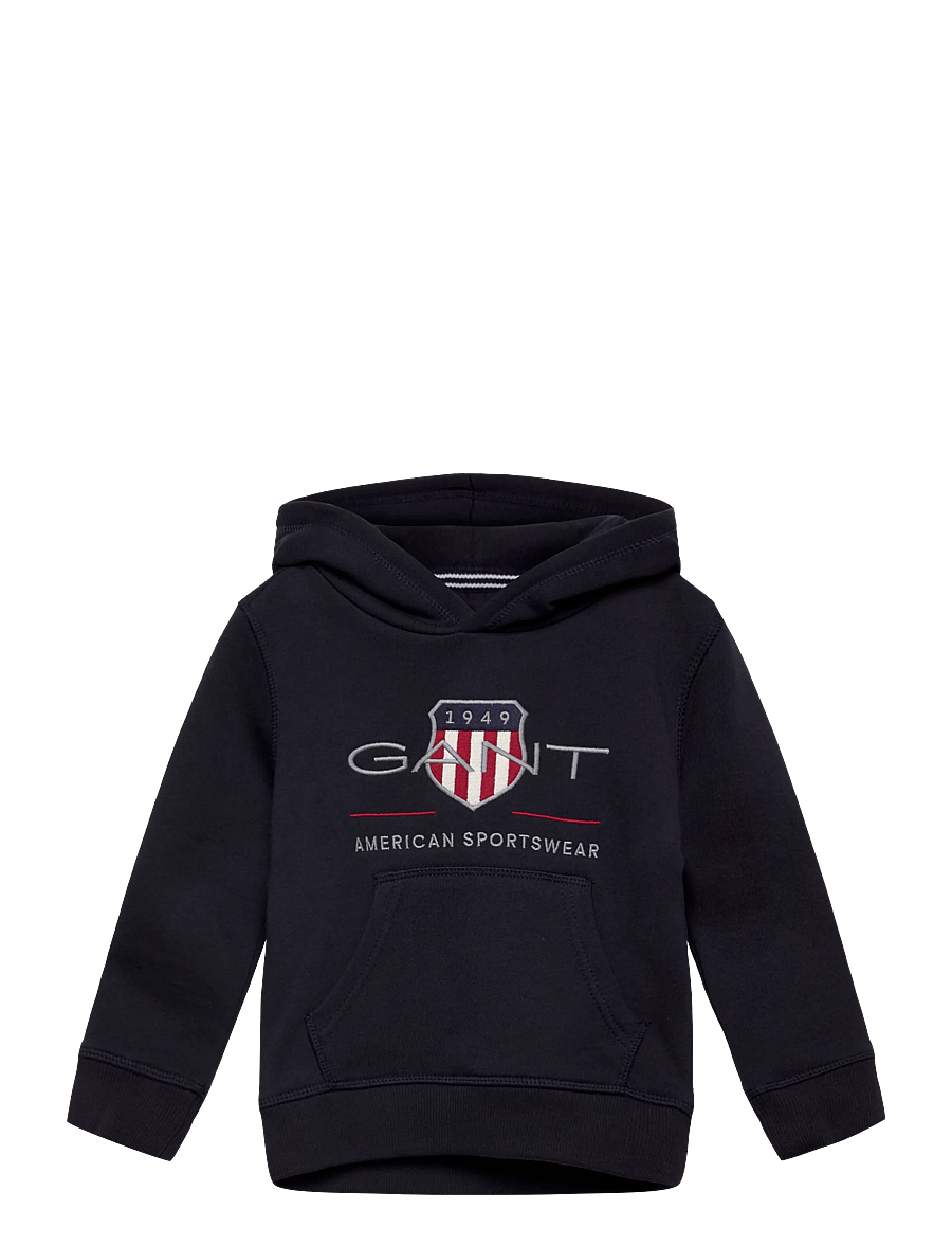 Gant Kids - Archive Shield Hoodie - huvtröjor - evening blue - 0
