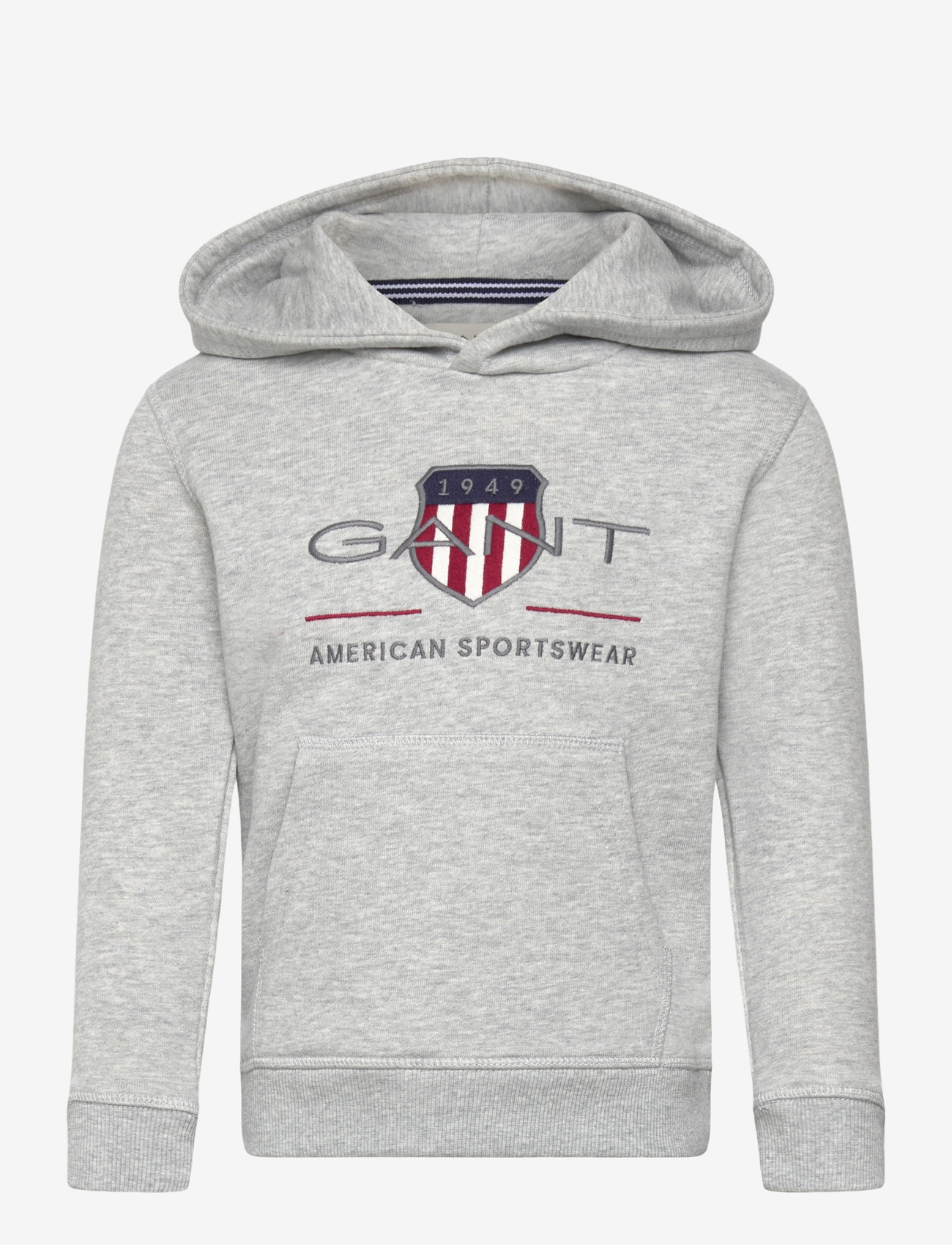 Gant Kids - Archive Shield Hoodie - kapuutsiga dressipluusid - grey melange - 0