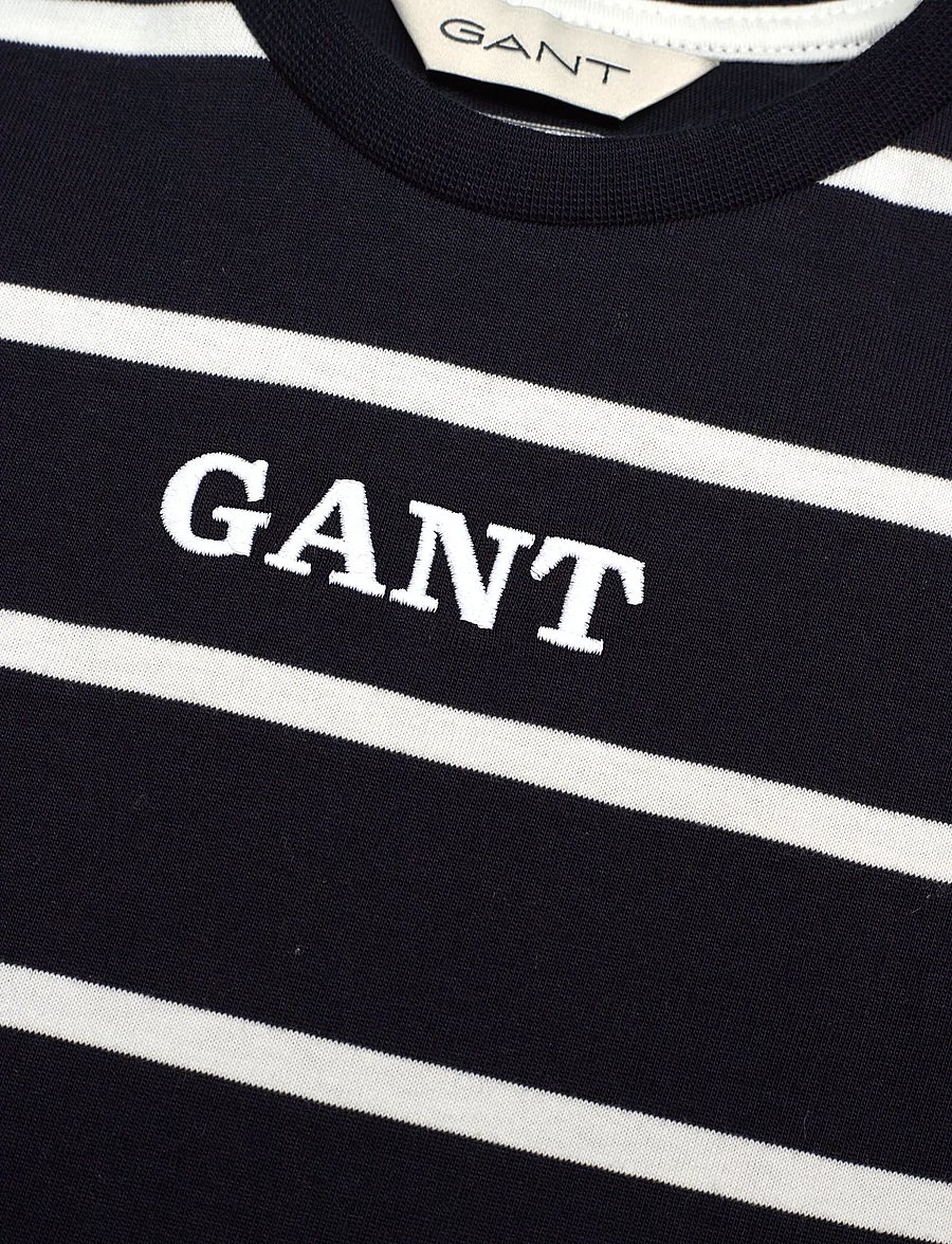 Gant Kids - Gant Graphic Stripe SS T-Shirt - kurzärmelige - evening blue - 2