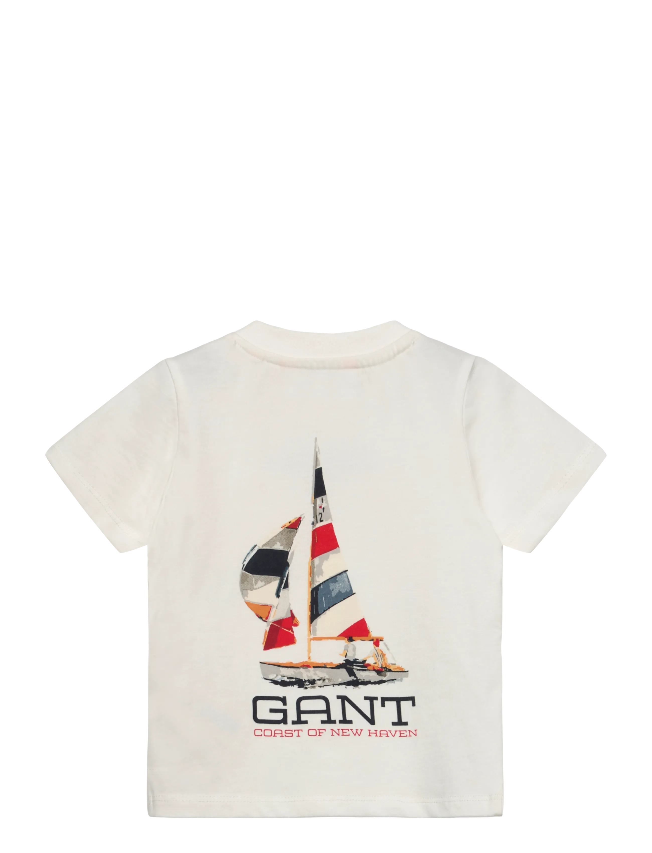 Gant Kids - Gant Coastal Graphic SS T-Shirt - kortærmede t-shirts - white - 1