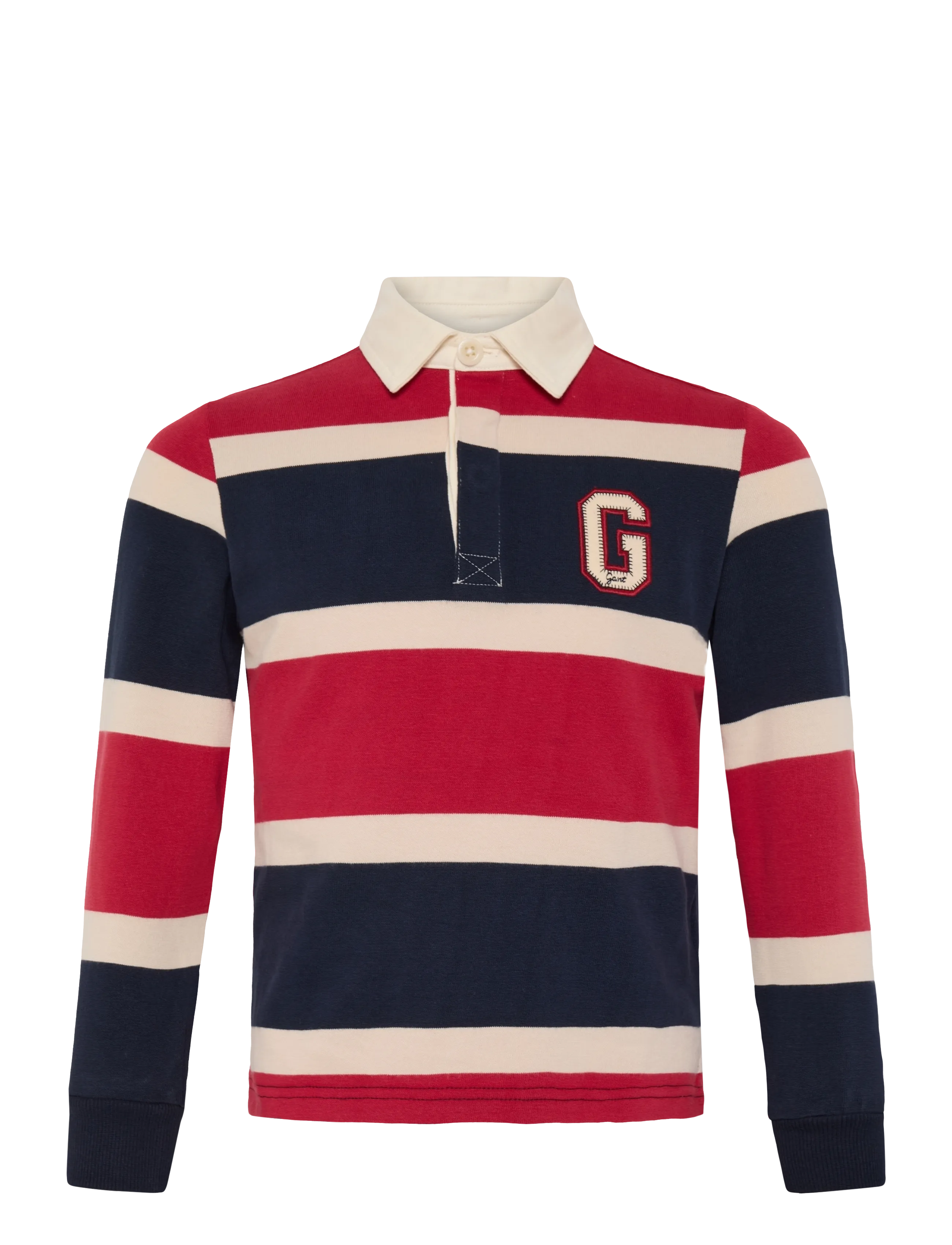 Gant Kids Collegiate Ls Rugby Polo Shirt, Børn, Langærmet Rugby Poloshirt, Navy, Str: 110