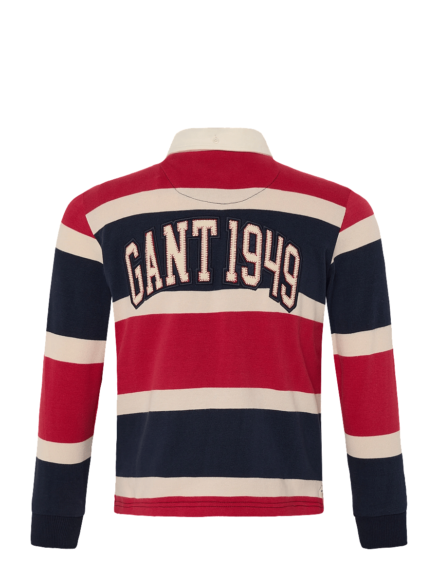 Gant Kids - Collegiate LS Rugby Polo Shirt - langærmede poloer - evening blue - 1