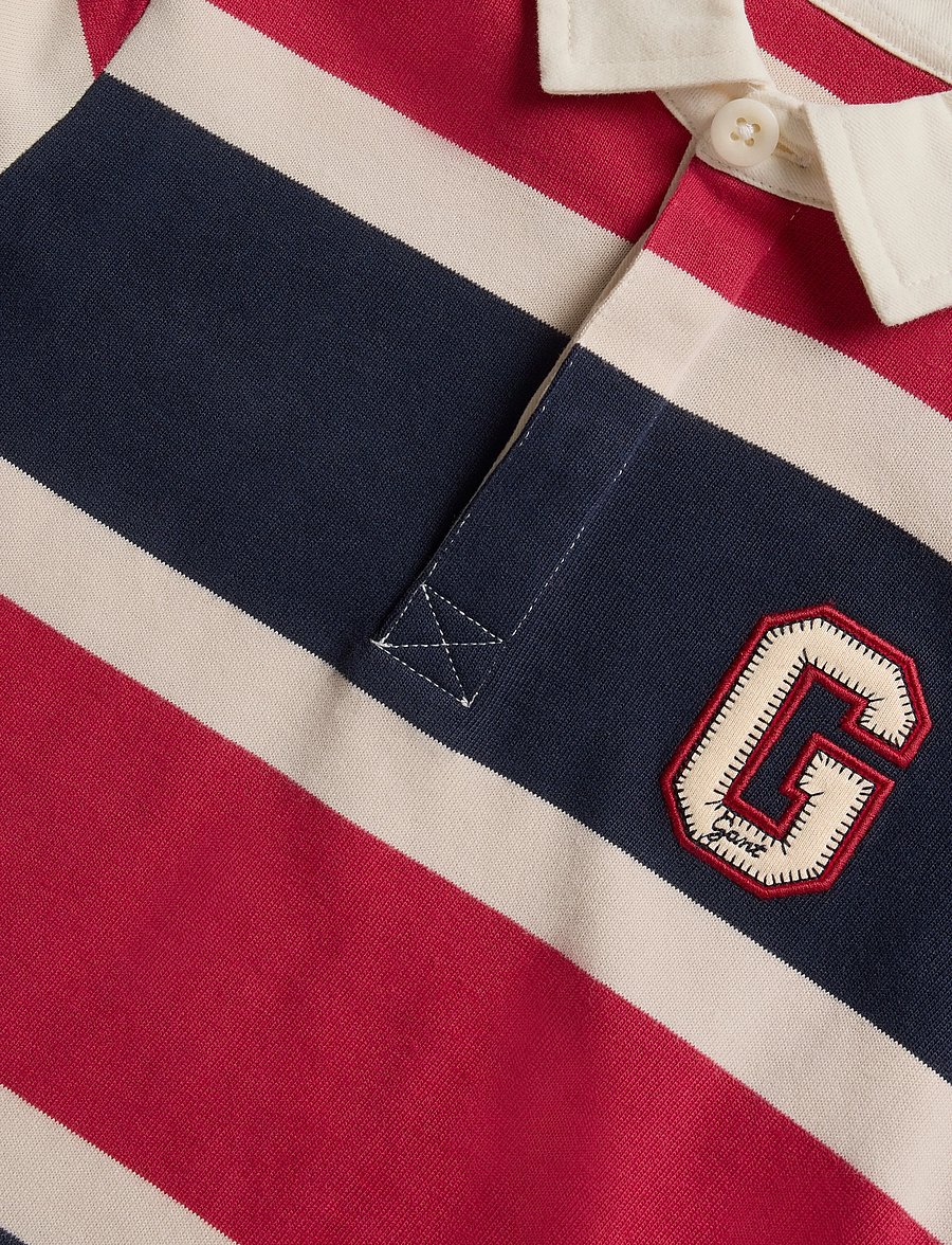 Gant Kids - Collegiate LS Rugby Polo Shirt - langærmede poloer - evening blue - 2