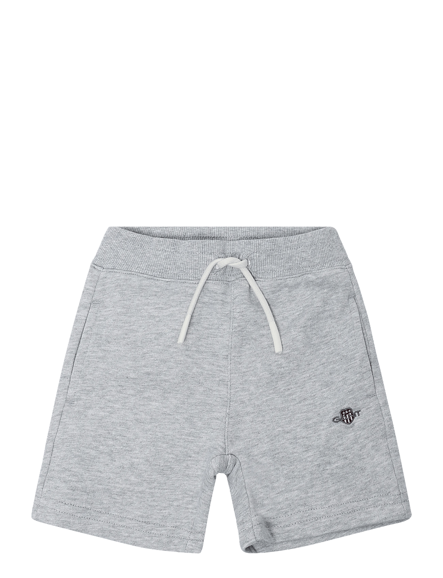 Gant Kids - Shield LB Sweatshorts - sweatshorts - grey melange - 0