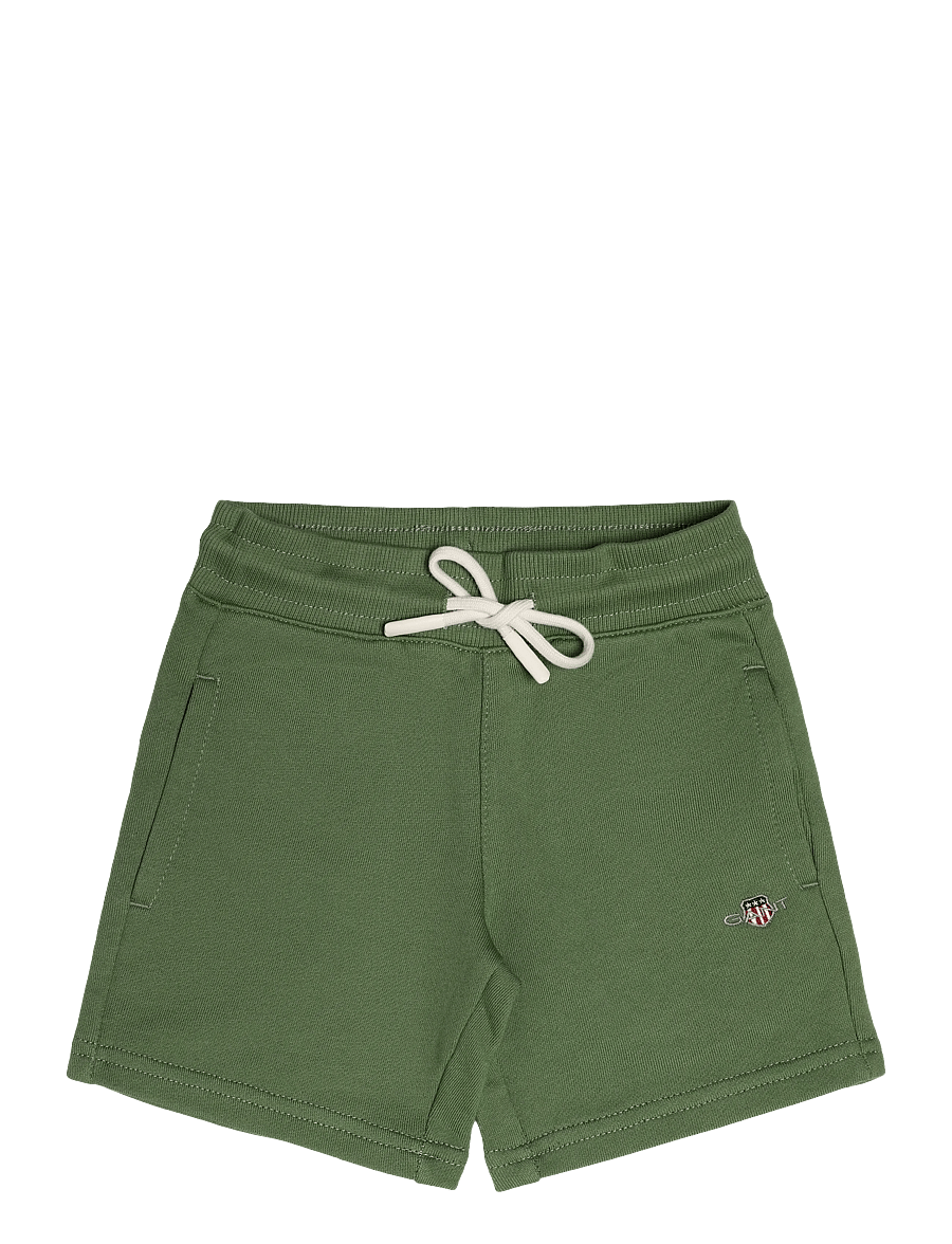 Gant Kids - Shield LB Sweatshorts - sweatshorts - herb green - 0