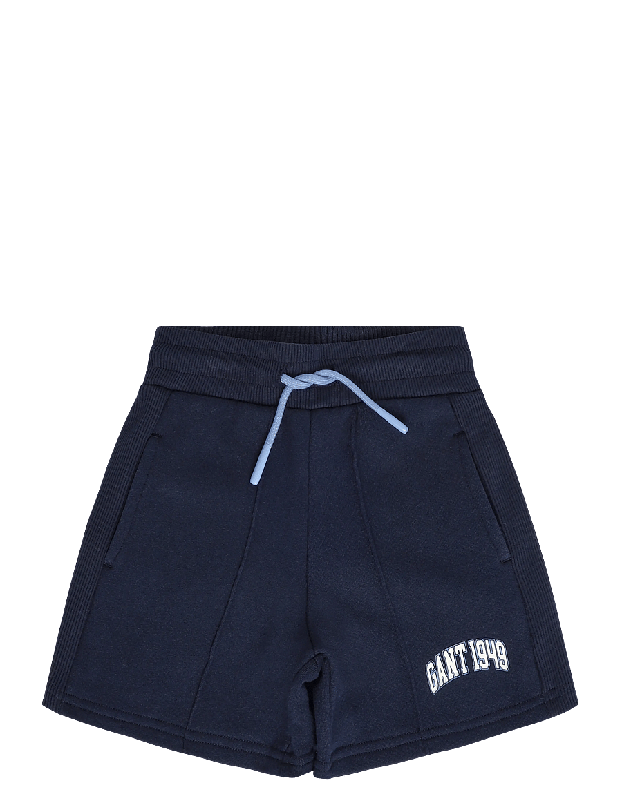 Gant Kids - Textured Rib Insert Short - lühikesed dressipüksid - evening blue - 0