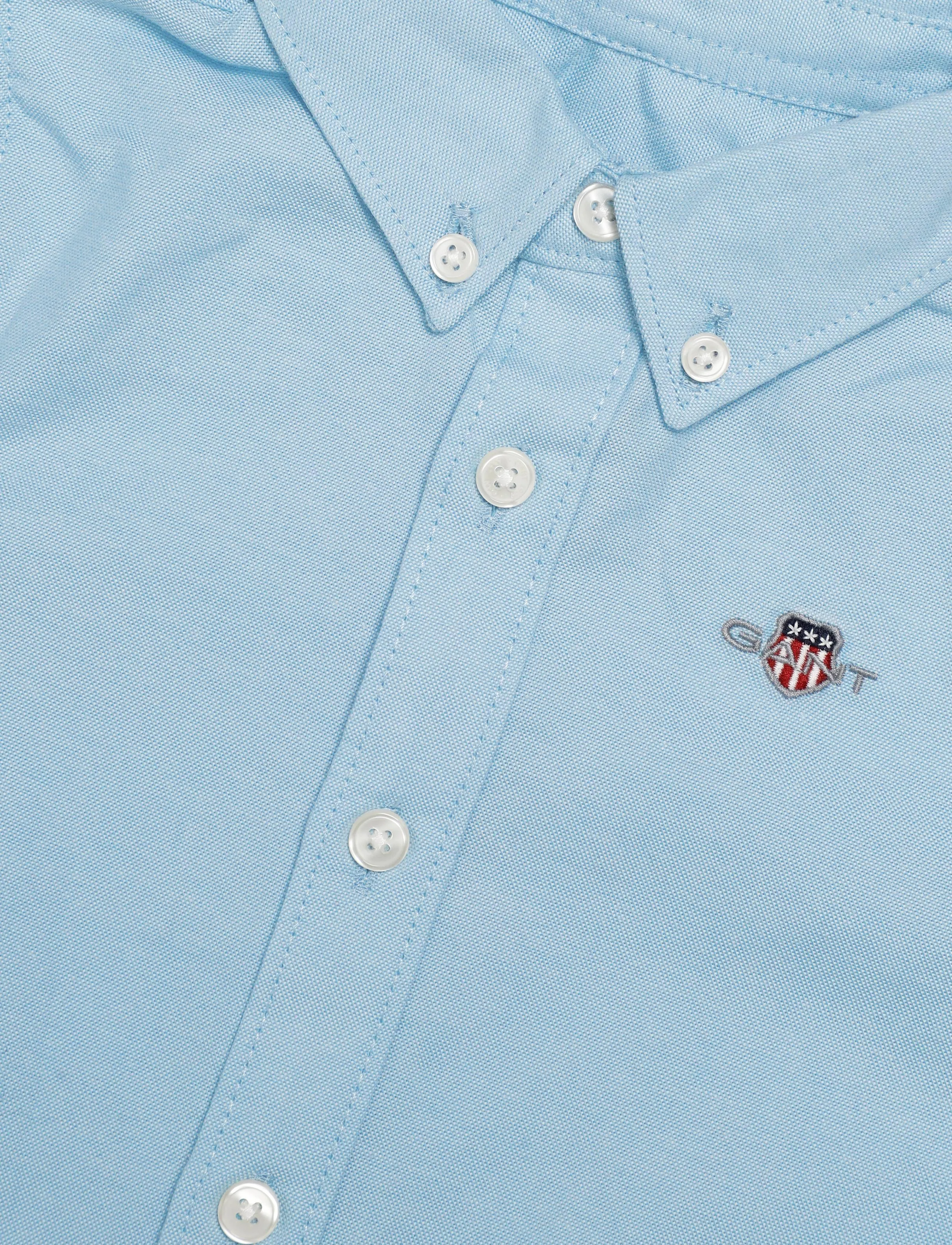Gant Kids - Shield Oxford Shirt - långärmade skjortor - sky blue - 2