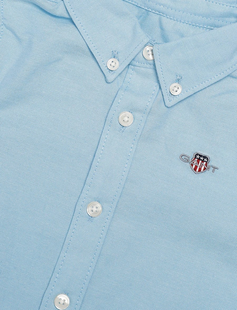 Gant Kids - Shield Oxford Shirt - långärmade skjortor - sky blue - 2