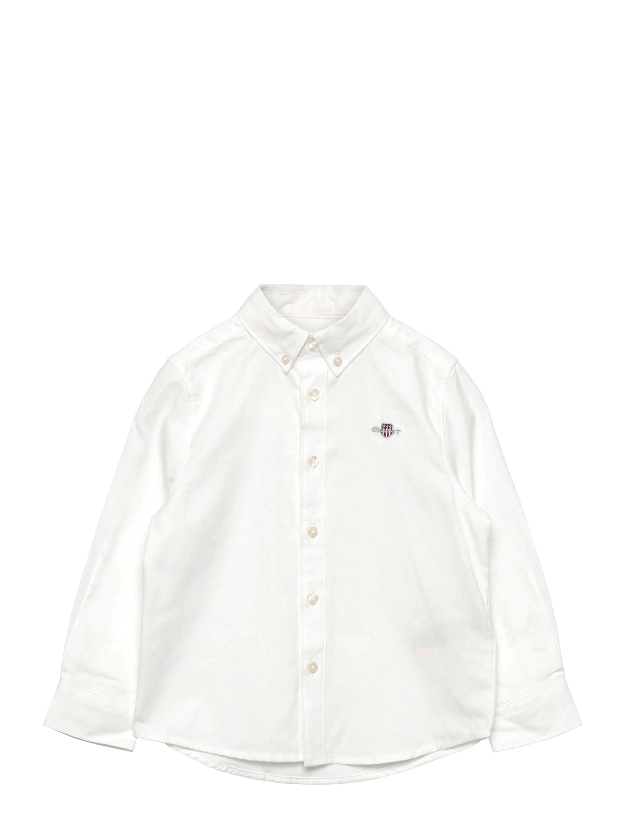 Gant Kids Shield Oxford Shirt, 104, Shirts, Weiß - Long-sleeved Kinder