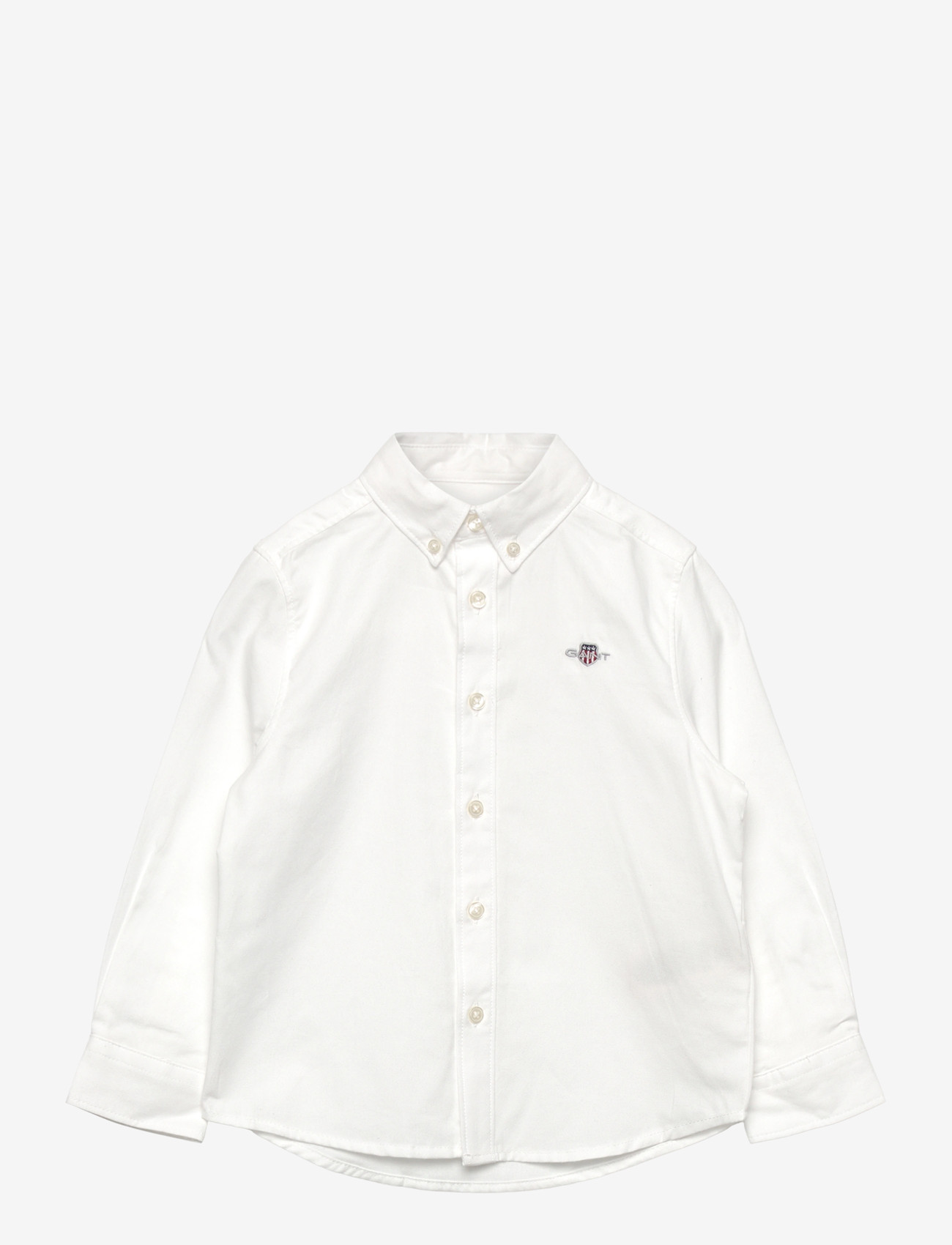 Gant Kids - Shield Oxford Shirt - langærmede skjorter - white - 0