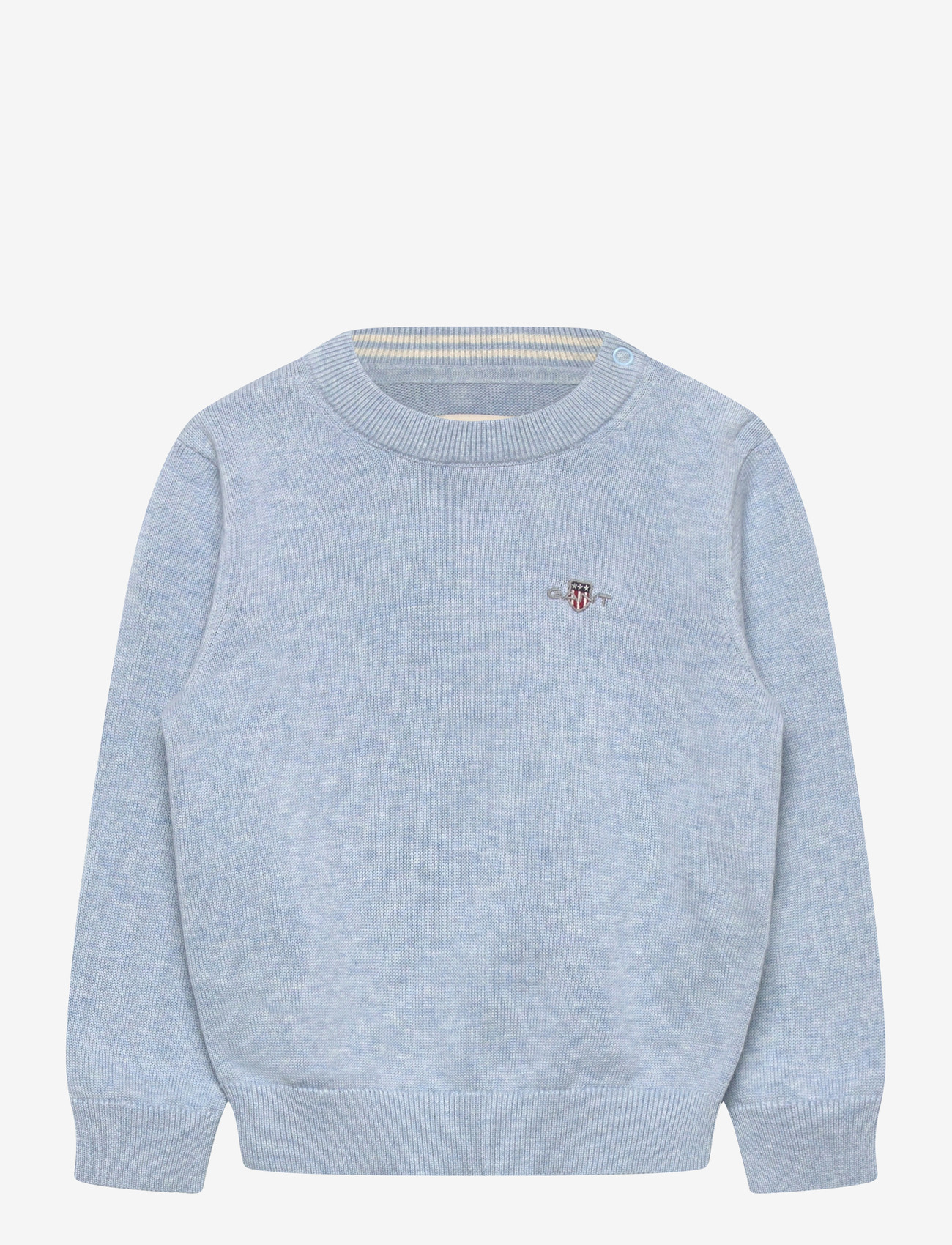 Gant Kids - Shield Cotton Crew Neck Sweater - pullover - sky blue marl - 0