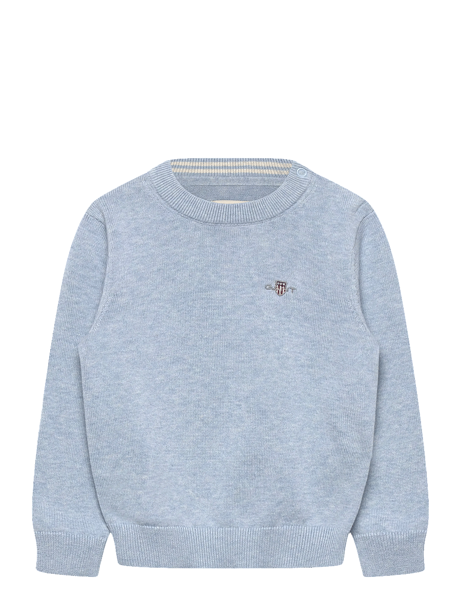 Gant Kids - Shield Cotton Crew Neck Sweater - pullover - sky blue marl - 0