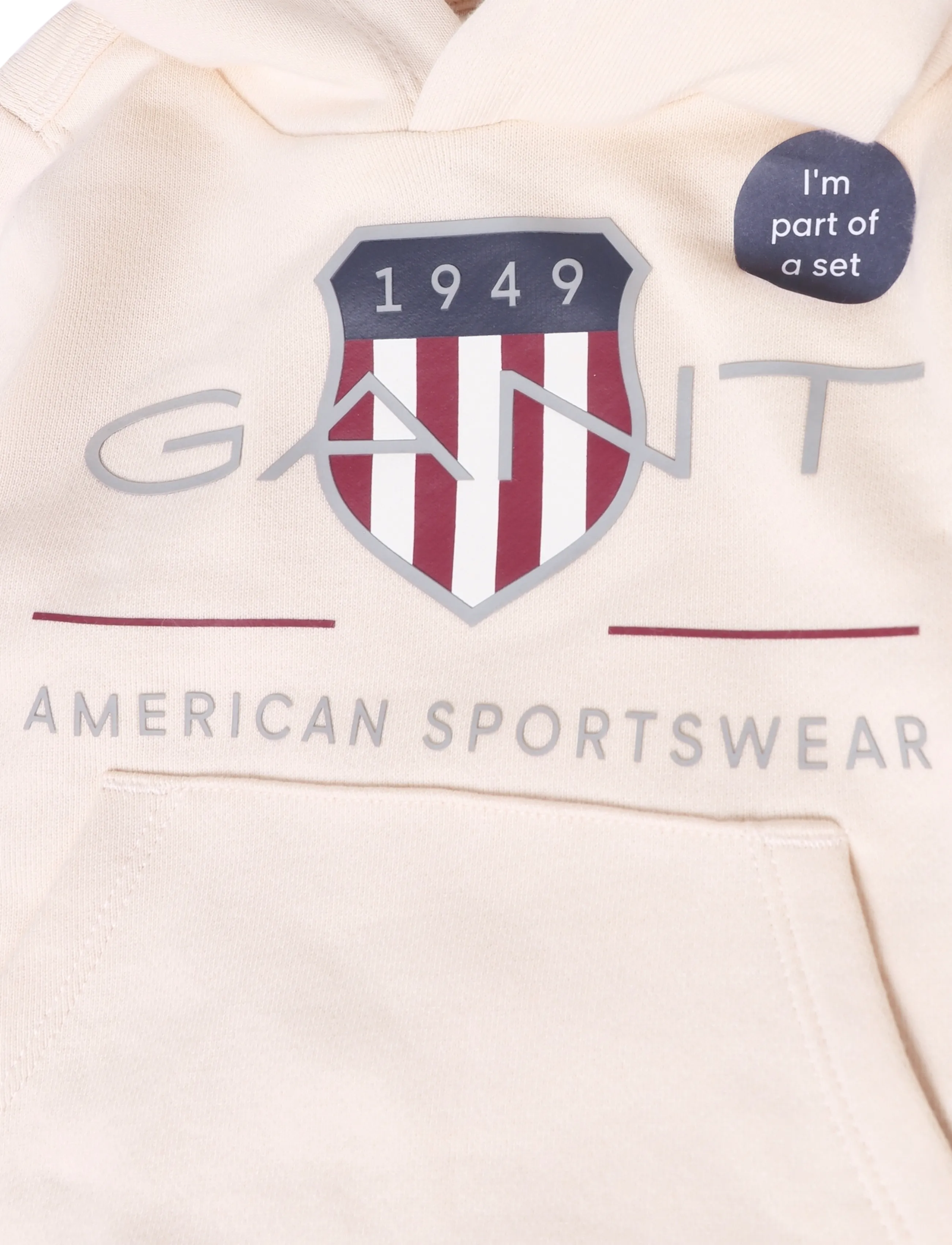 Gant Kids - Archive Shield Hoodie and Sweatpant - joggingset - creamed white - 2