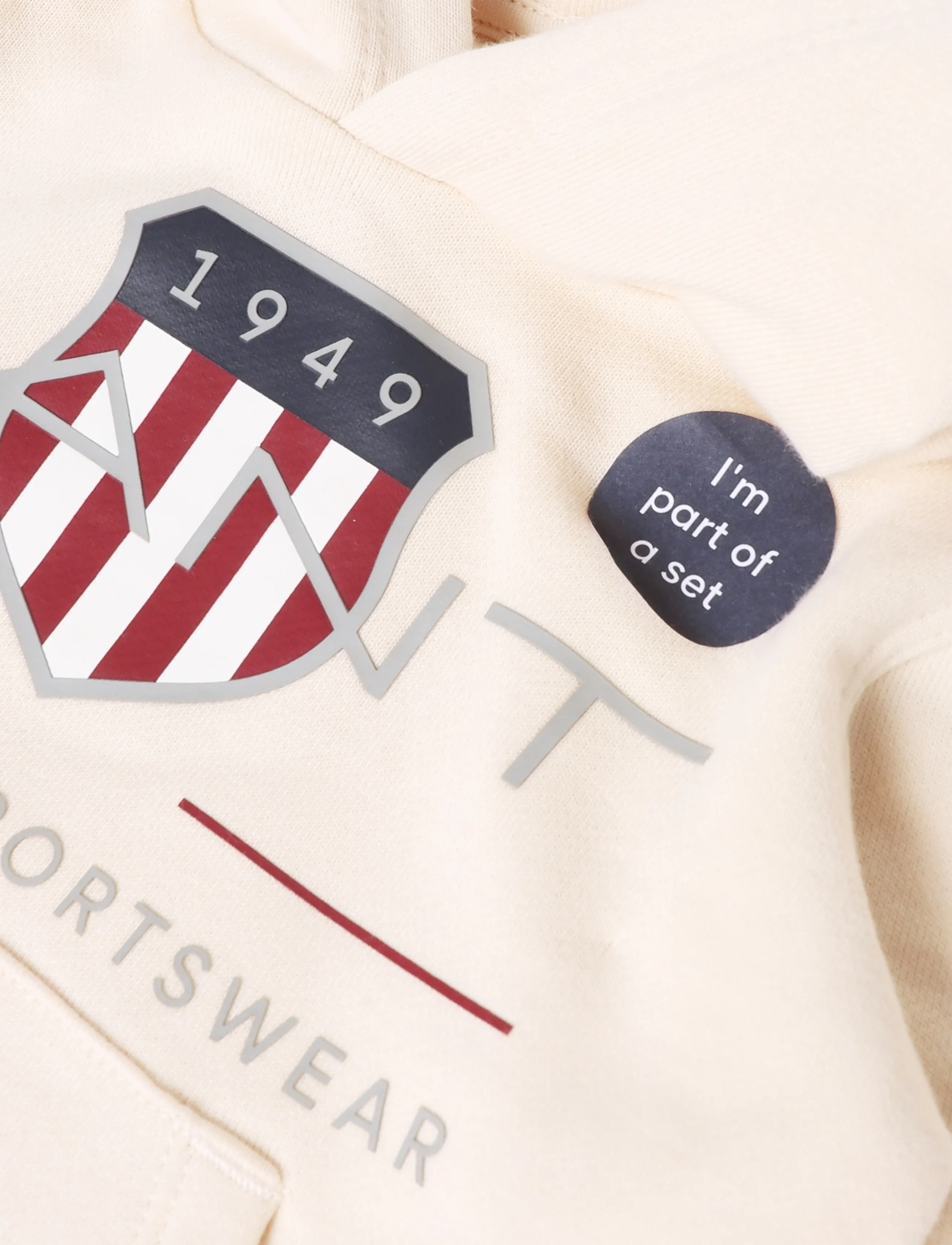 Gant Kids - Archive Shield Hoodie and Sweatpant - joggingset - creamed white - 3